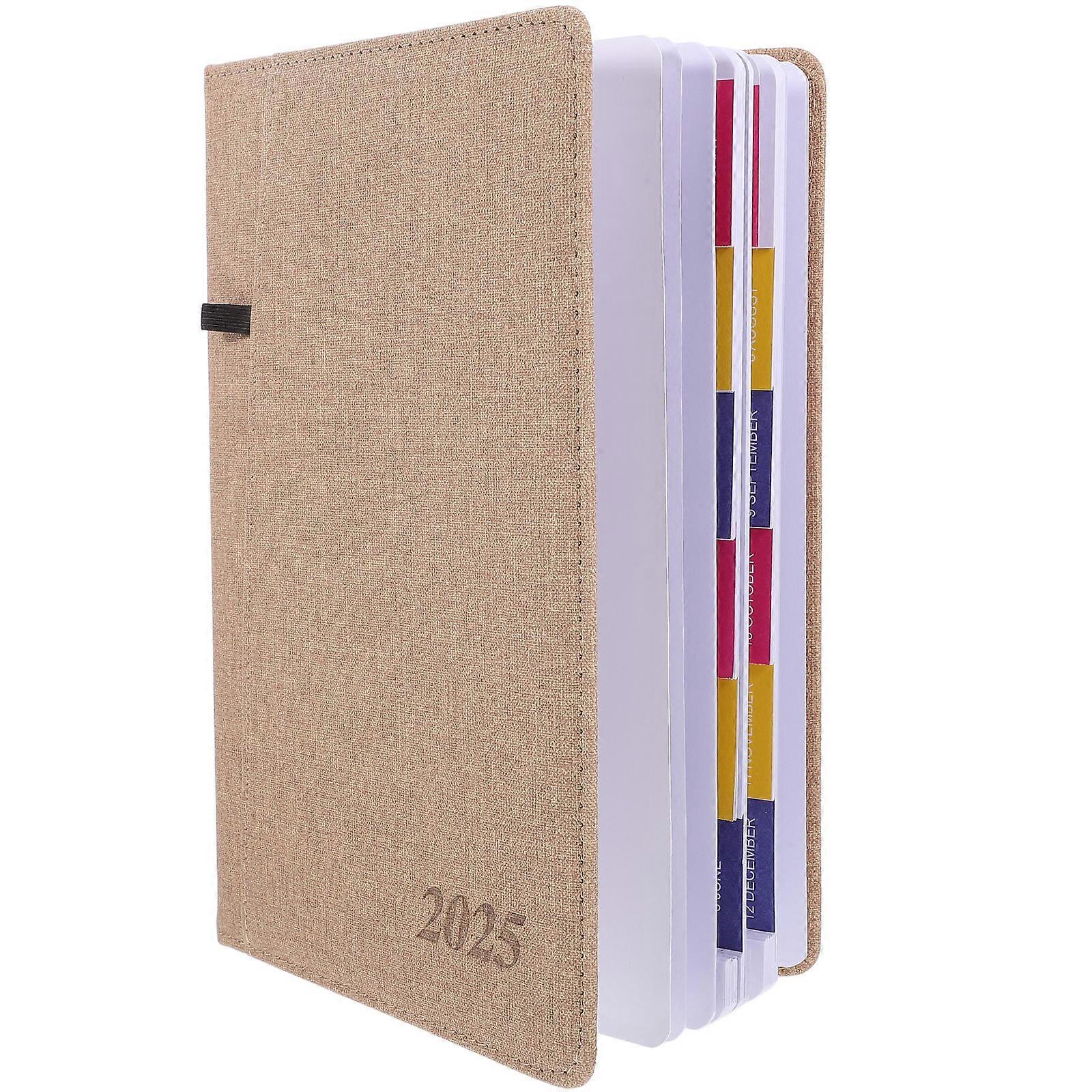 Goal Notebook A5 For Office Work Teachers Travelers Beige Color Planning 1Set