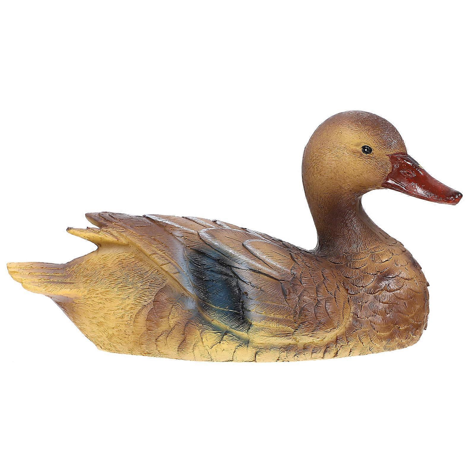 Golden Floating Duck Ornament for Pond Decoration 5Pcs Set