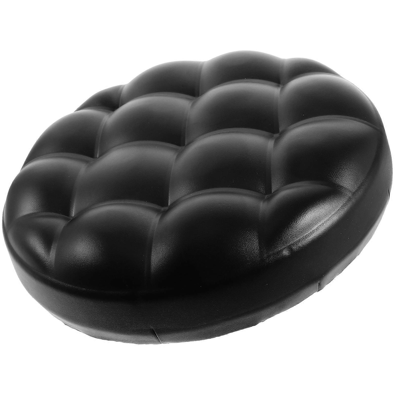 Round Stool Seat Cushion For Swivel Chairs And Counter Stools 3Pcs Black Designed For Comfortable Cushioning And Fashionable Use