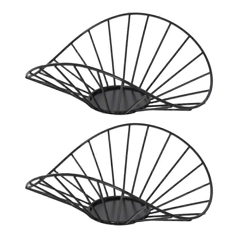 Iron Candle Holders Modern Creative Candle Stand for Home 4Pcs Accessory