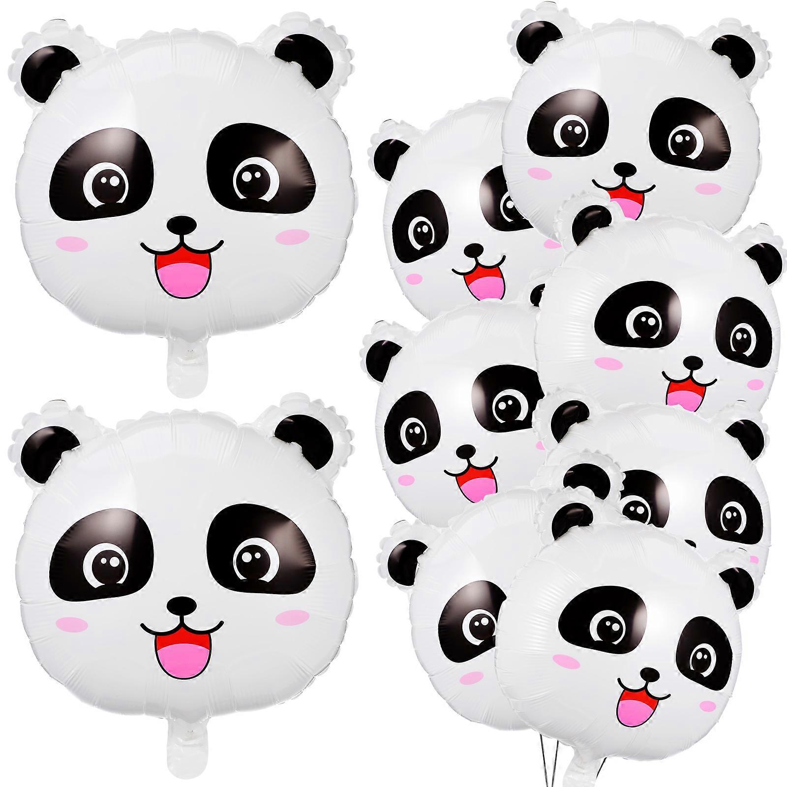 Assorted Color Panda Balloon 100 Pcs Aluminium Foil Party Decoration Perfect For Birthday Gatherings And Photo Props