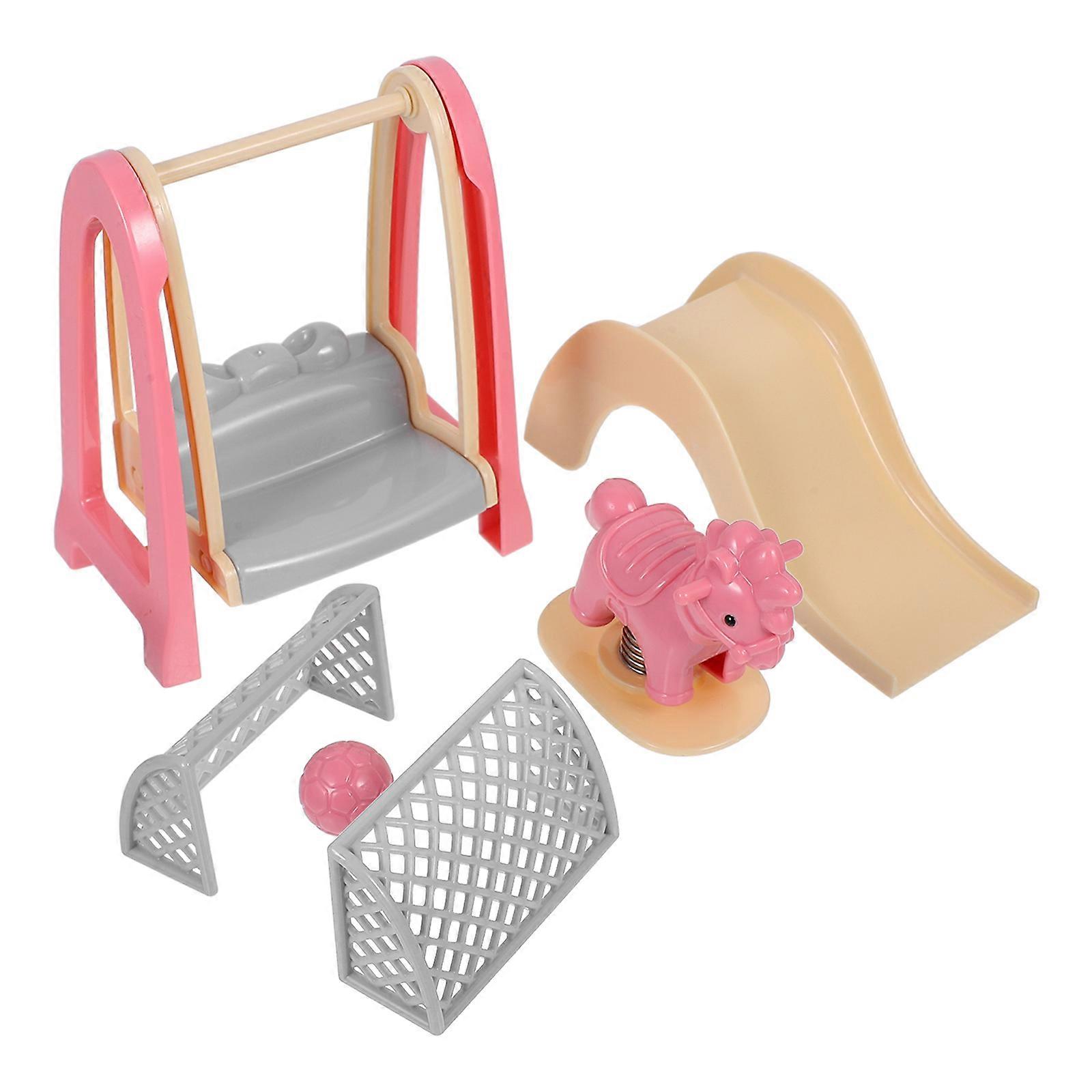 Doll House Mini Swing Accessory for Decor 4Sets Model Set