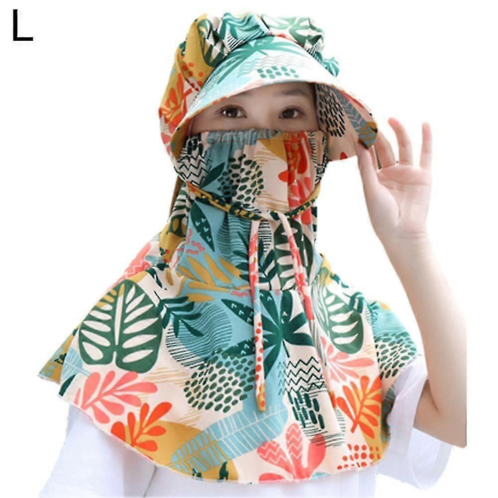 Women's sun hat UV protection summer face mask