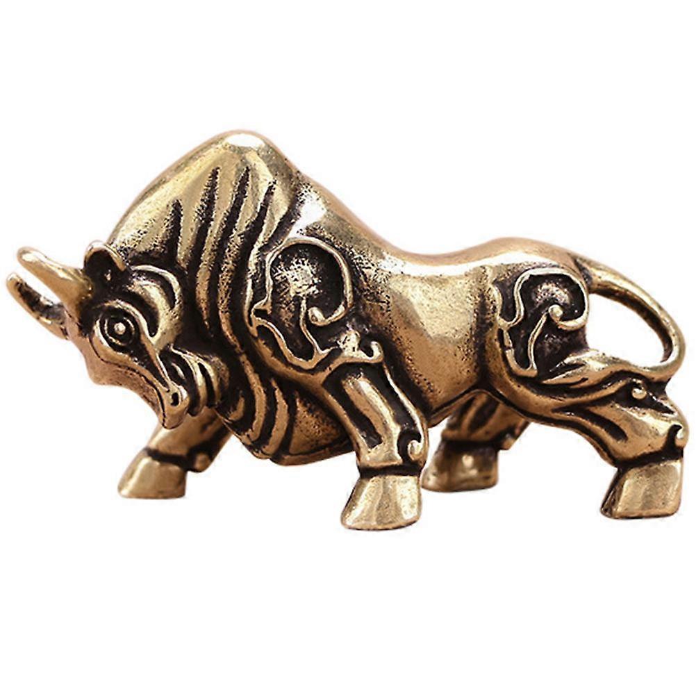 Brass Craft Ox Shape Ornament for Desktop Adornment