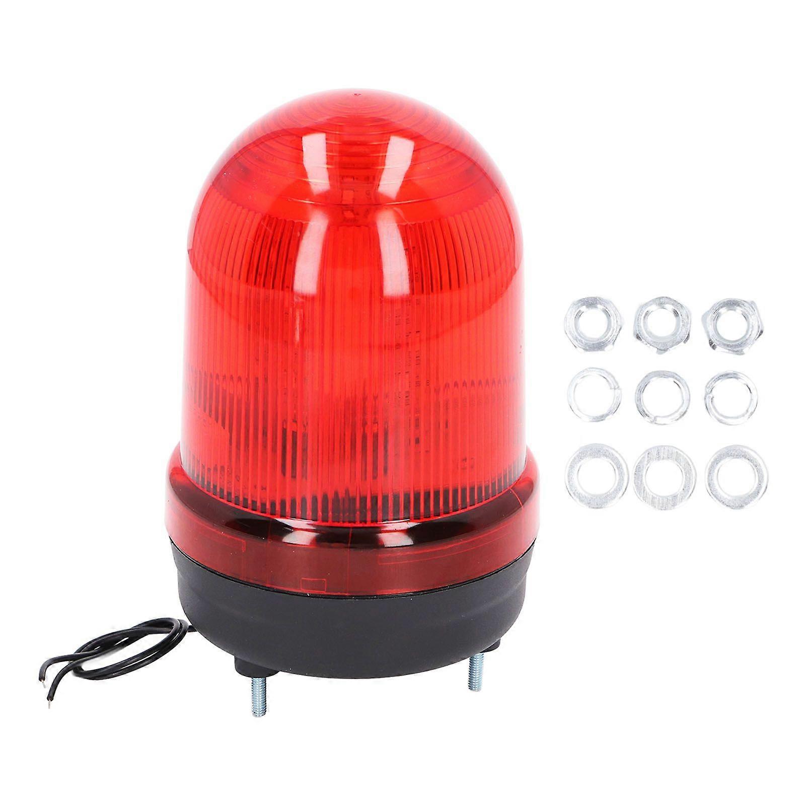 Industrial LED Rotating Strobe Mini Modes Adjustable Mute Emergency Light for Garages Workshops 220V