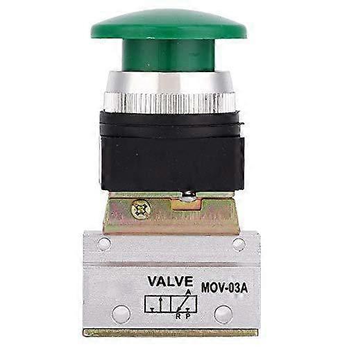 Position 3 Way G1/8 Pneumatic Mechanical Valve Switch Push Button MOV-03A