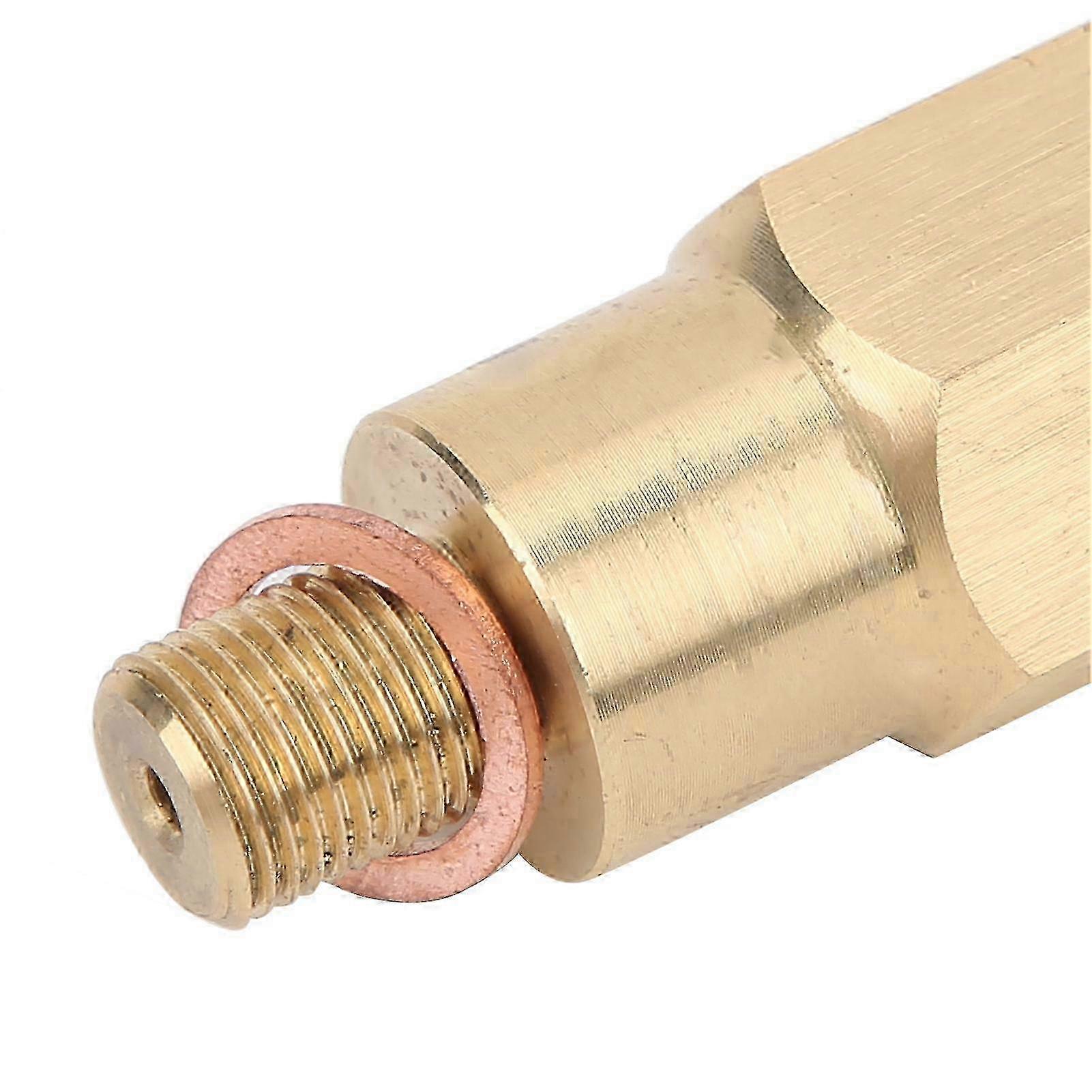 Oil Pressure Gauge Adapter Sensor (1/8 BSP to 1/8 NPT) with Gasket for Turbo Supply Feed Line