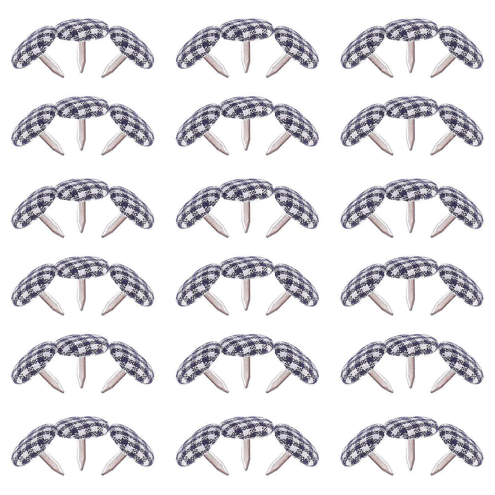 Two-Legged Nails Mini Cloth Wrapped Rivets for DIY Use 50Pcs Pack