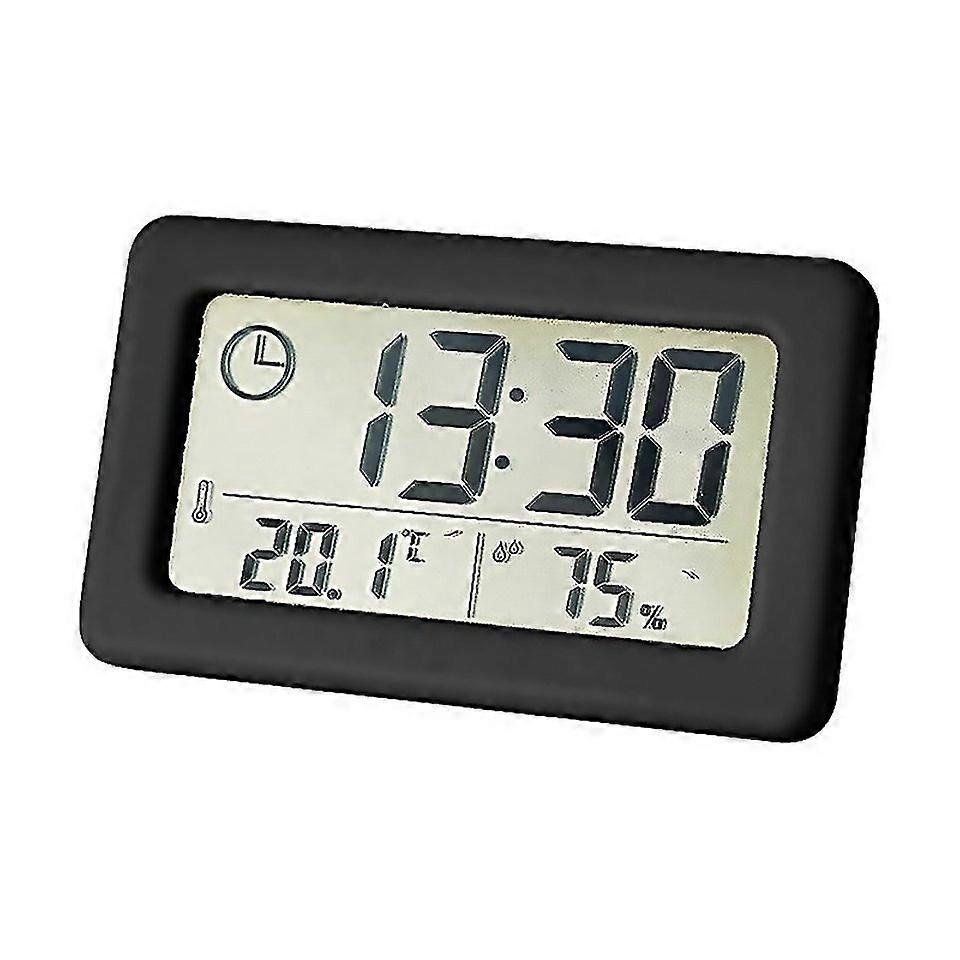For Yd005 Mini Light And Thin Lcd Screen Temperaturehumidity Meter Electronic Clock