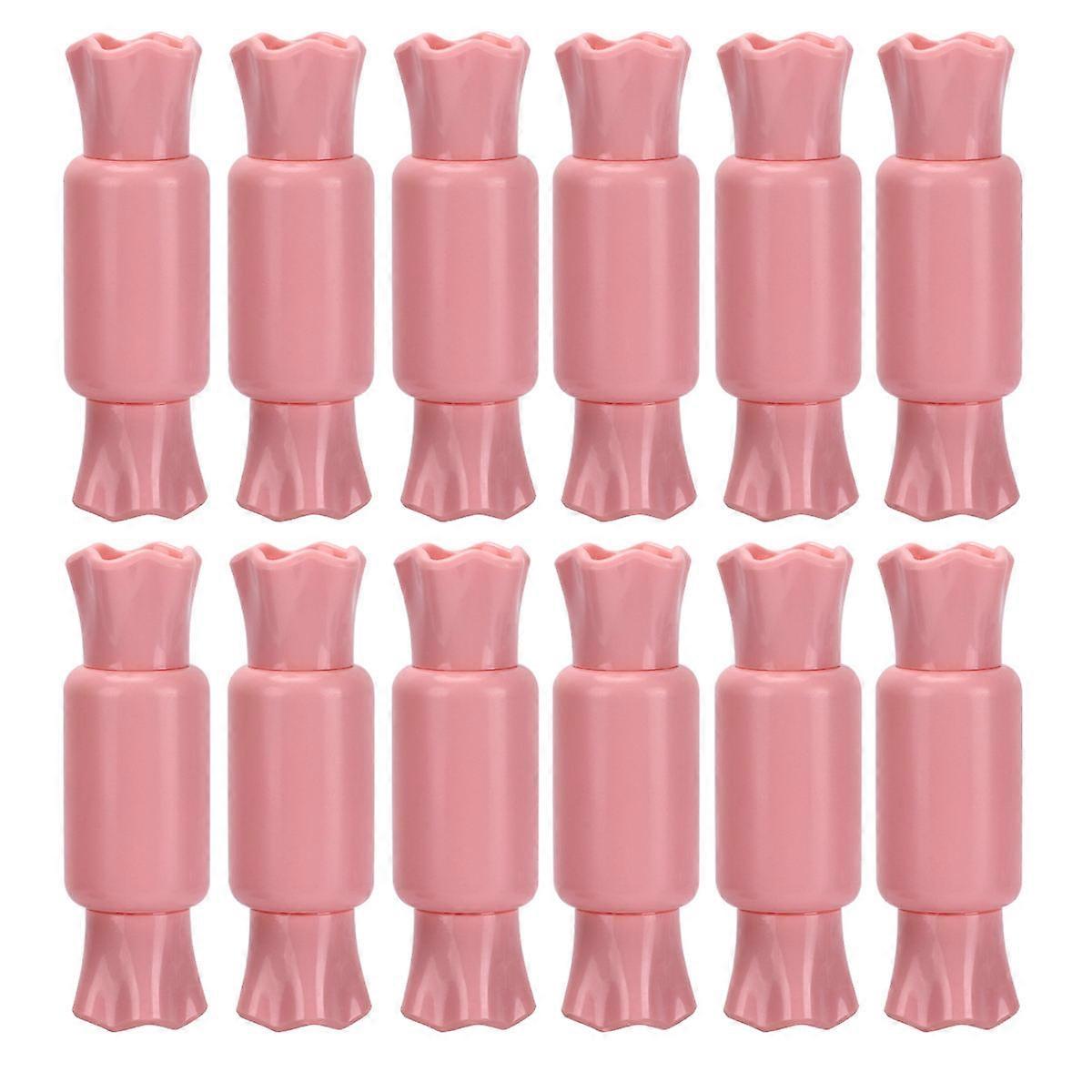 Empty Lip Gloss Bottles DIY Kit for Home 36Pcs Pink Lip Balm Bottles
