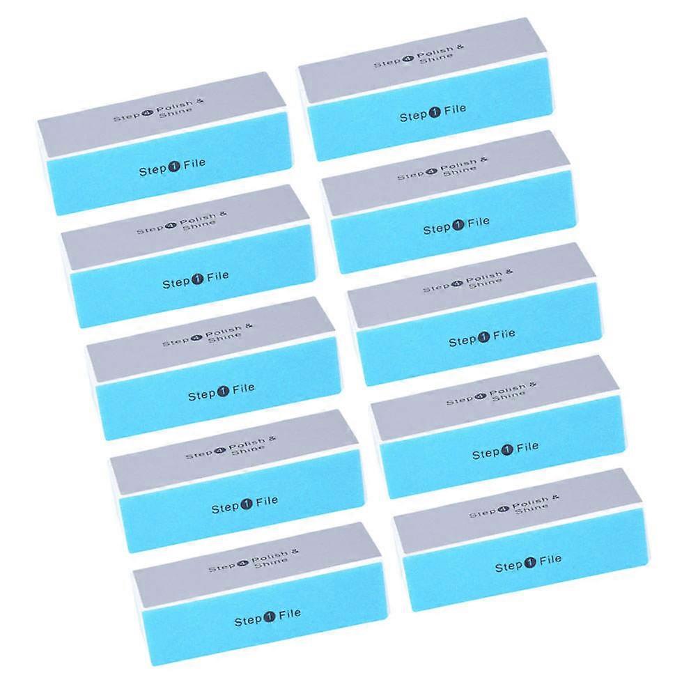 Nail Buffer Four-Sided Artwork Polishing Block for Polishing 10Pcs Assorted Color