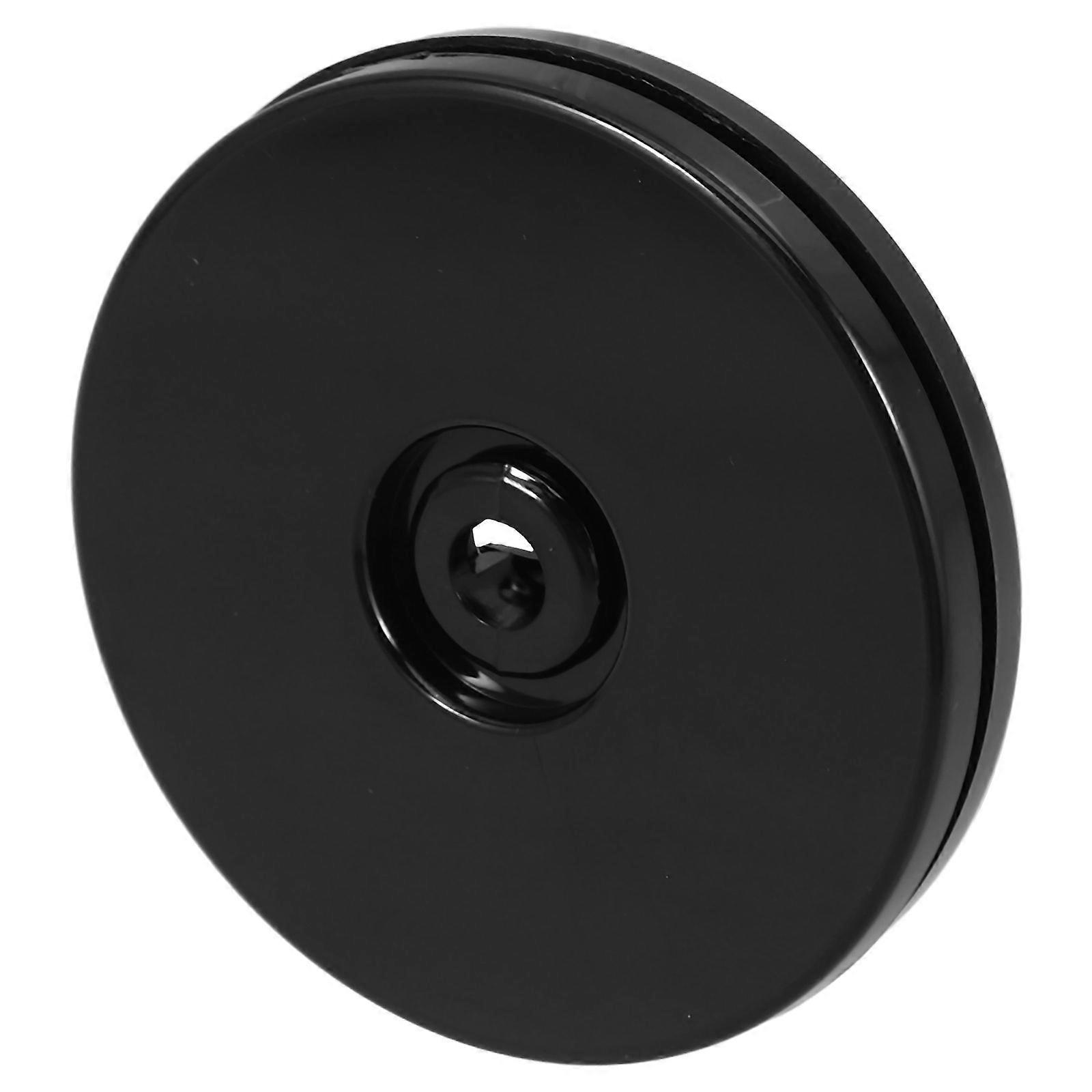 Rotating Tray Black Acrylic Turntable for Spice Organization 2Pcs