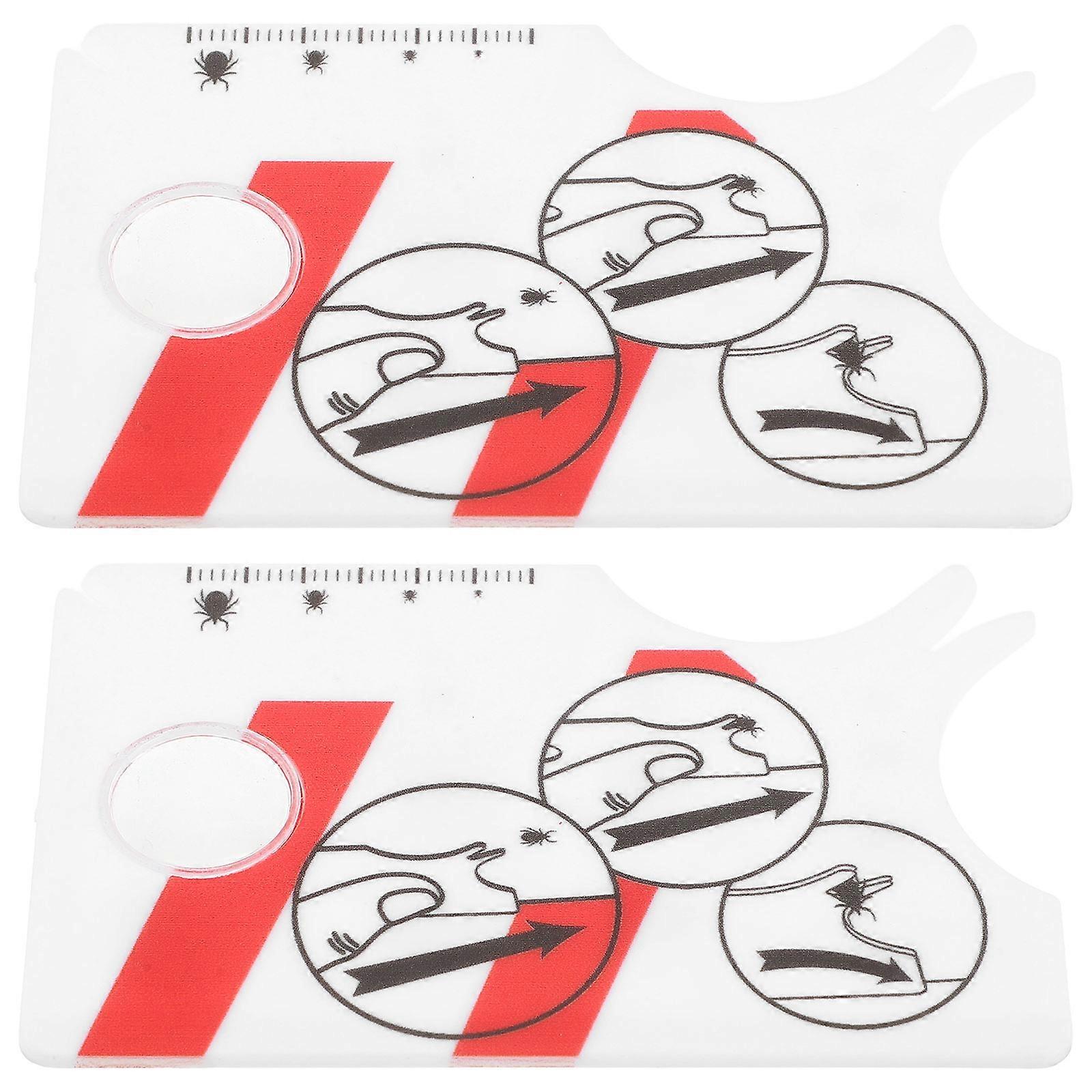 Pets Catcher Handheld Magnifying Glass Tool for Removal 2Pcs