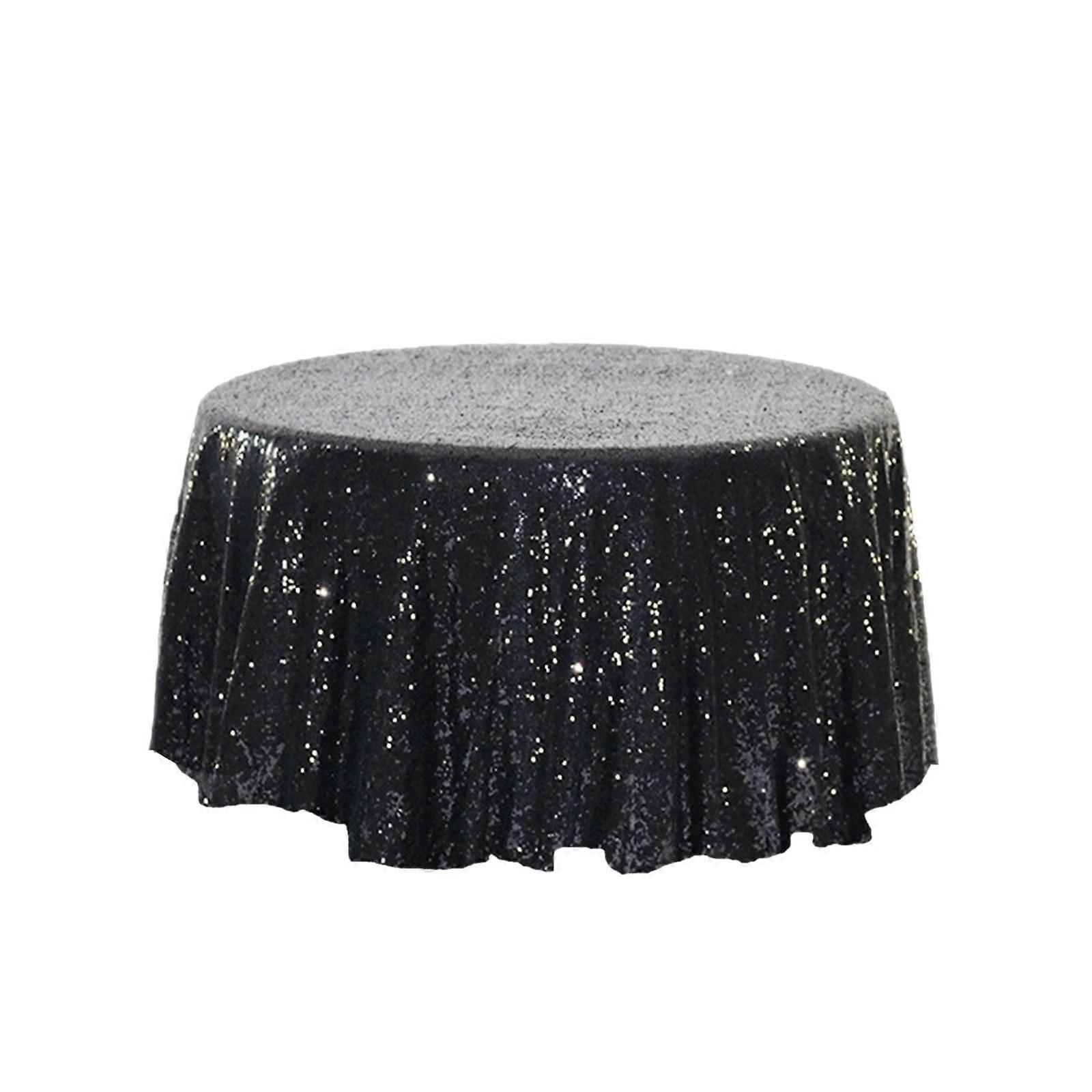 Clearance JoyMoreHome Sequin Tablecloth 23.6" Round Sparkly Elegant Sequin Table Cloth for Wedding Party Cake Dessert Events Christmas Decorations