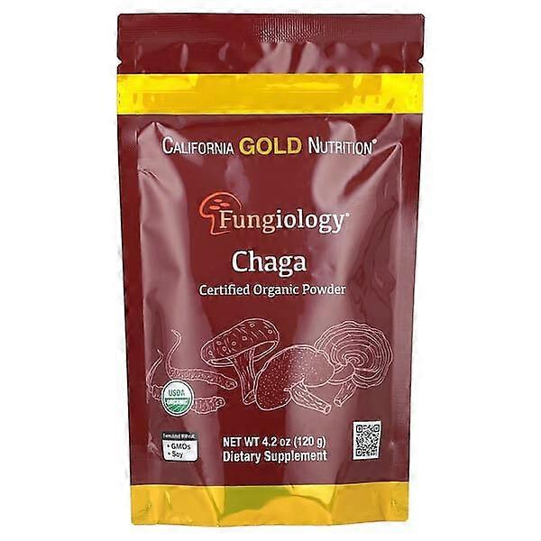 California Gold Nutrition, FungiologyÃÂÃÂÃÂÃÂÃÂÃÂÃÂÃÂ®, Certified Organic Chaga Powder, 4.2 oz (120 g)