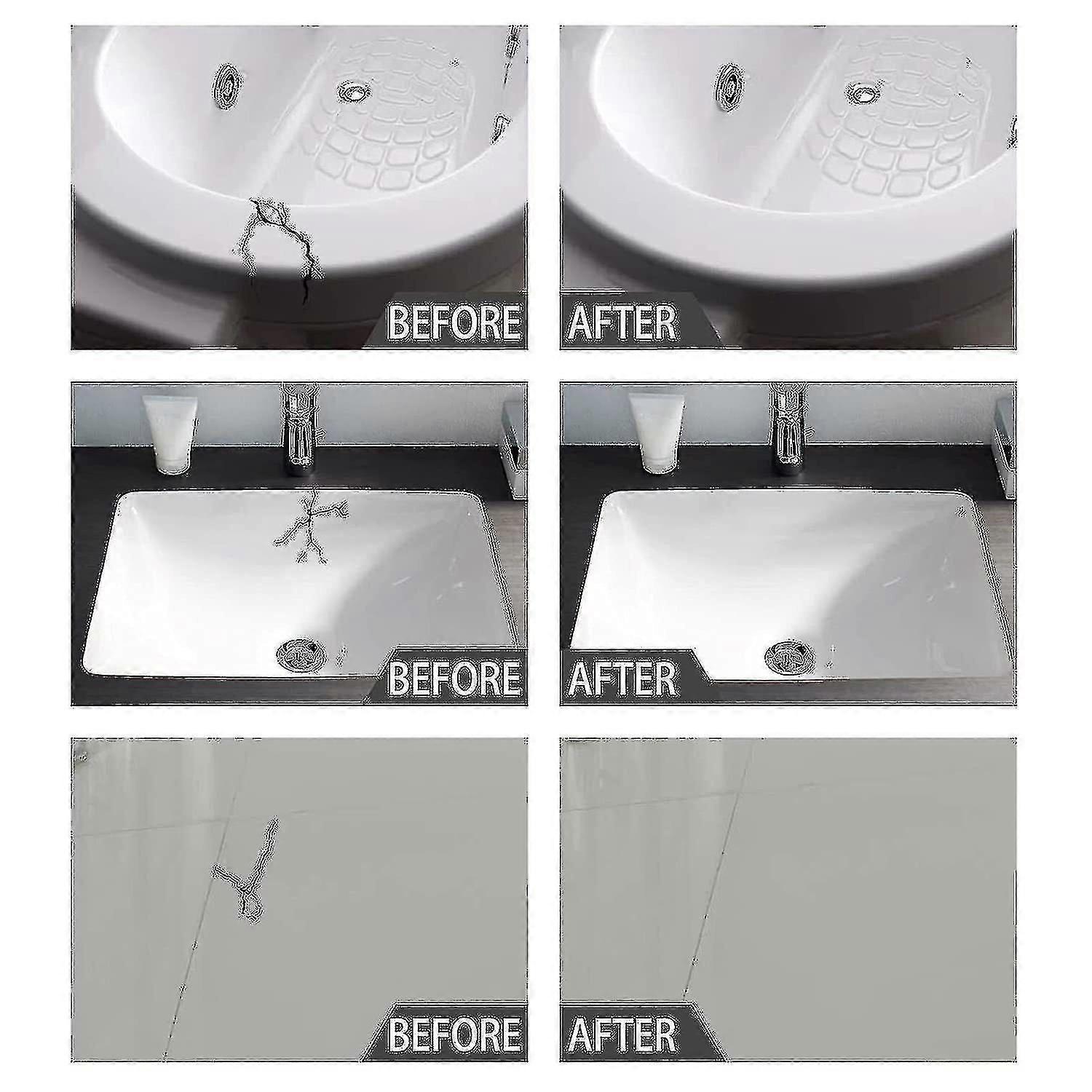 Ceramic Repair Paste, Tile Repair Paste compatible with Repairing Cracks