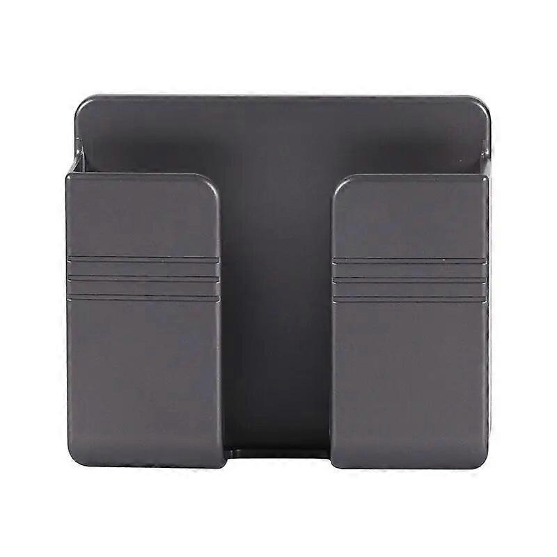 2PCS Wall Mounted Mobile Phone Charging Case Holder with Adhesive Remote Control Base Non Perforated Wall Storage Rack Base