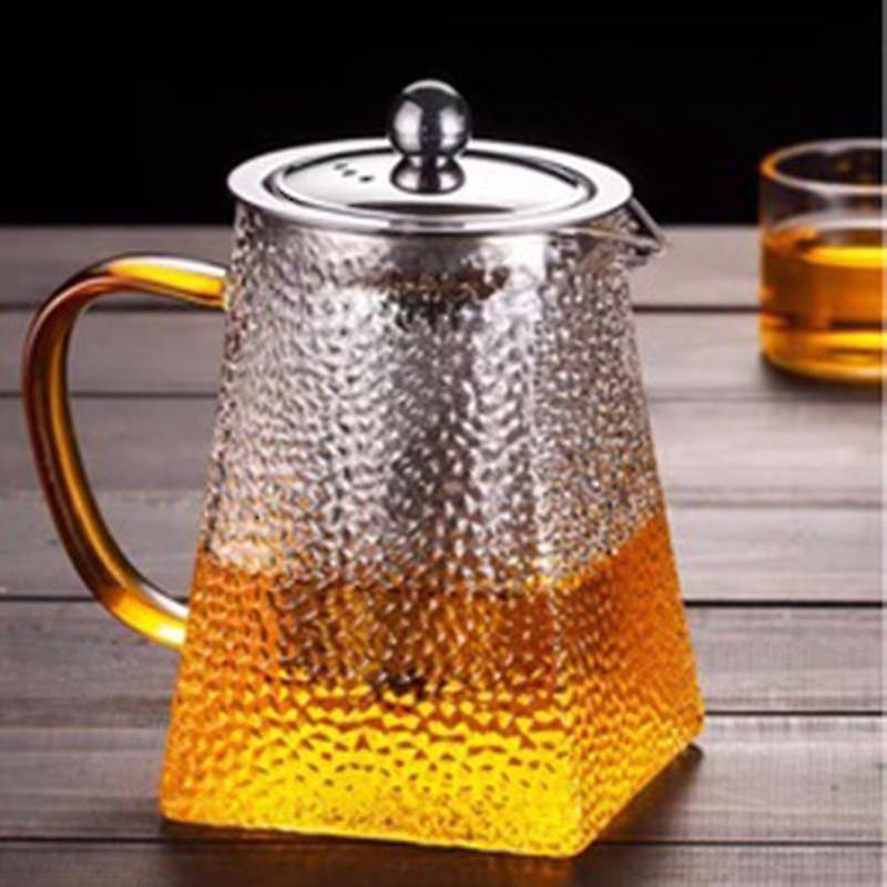 コーヒーティーセットホウケイ酸ガラスティーポットウォーターケトルクリアラージティーポット耐熱フラワーティーコーヒー