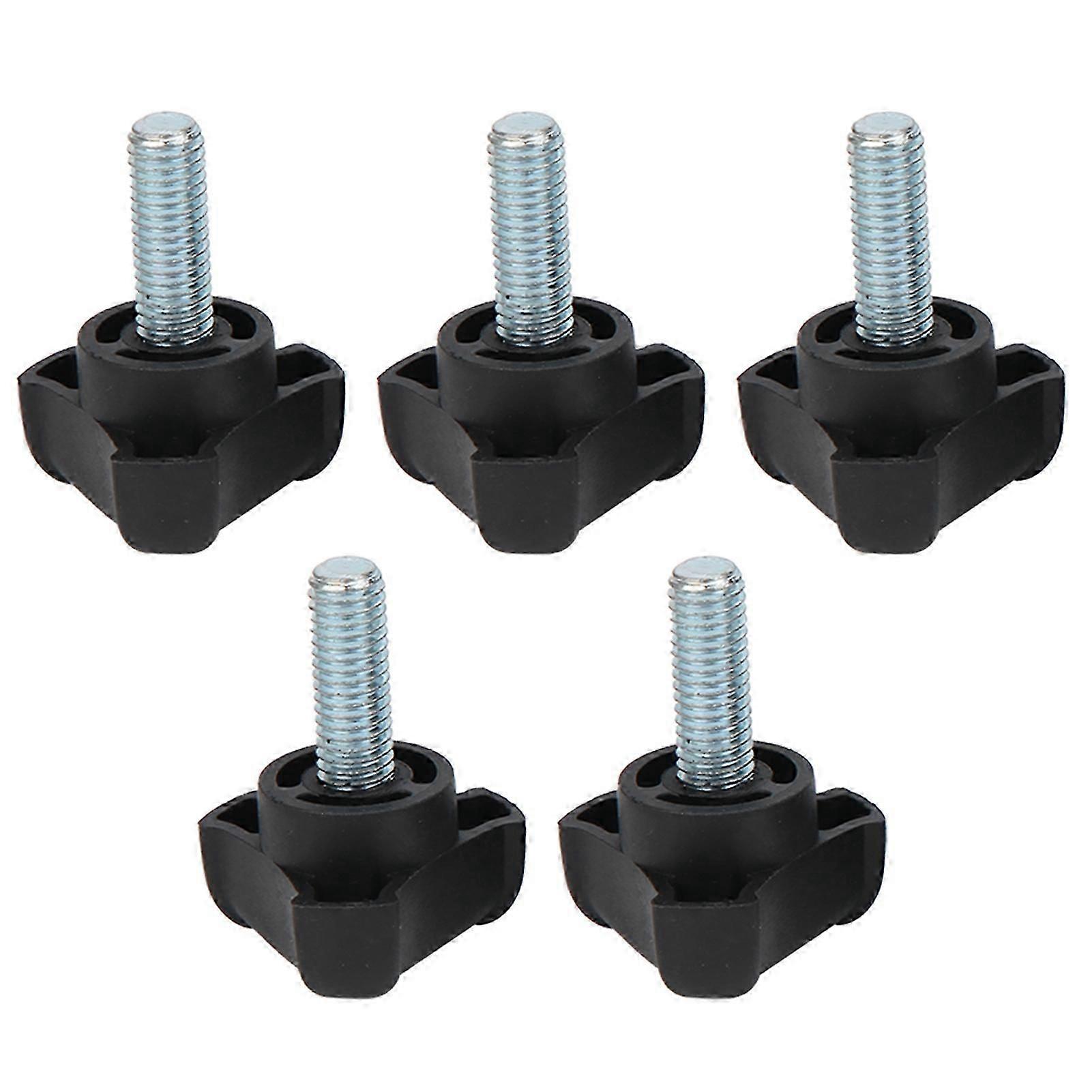 5Pcs Adjustable Knob Bolt Plastic Triangle Arc Handle Screw HandTwisted Locking Handle M8 23mm