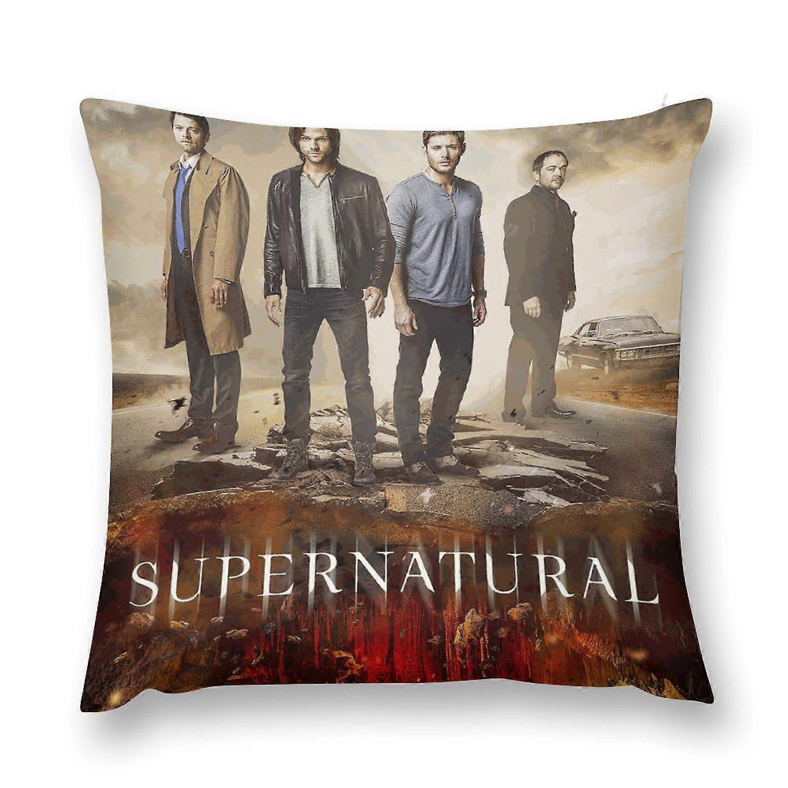 i429 Supernatural Sam Dean Plush Pillow Case Throw Multisize Ultra-comfortable Pillowcase Cushion Anti-fouling Protective Cases FFg429