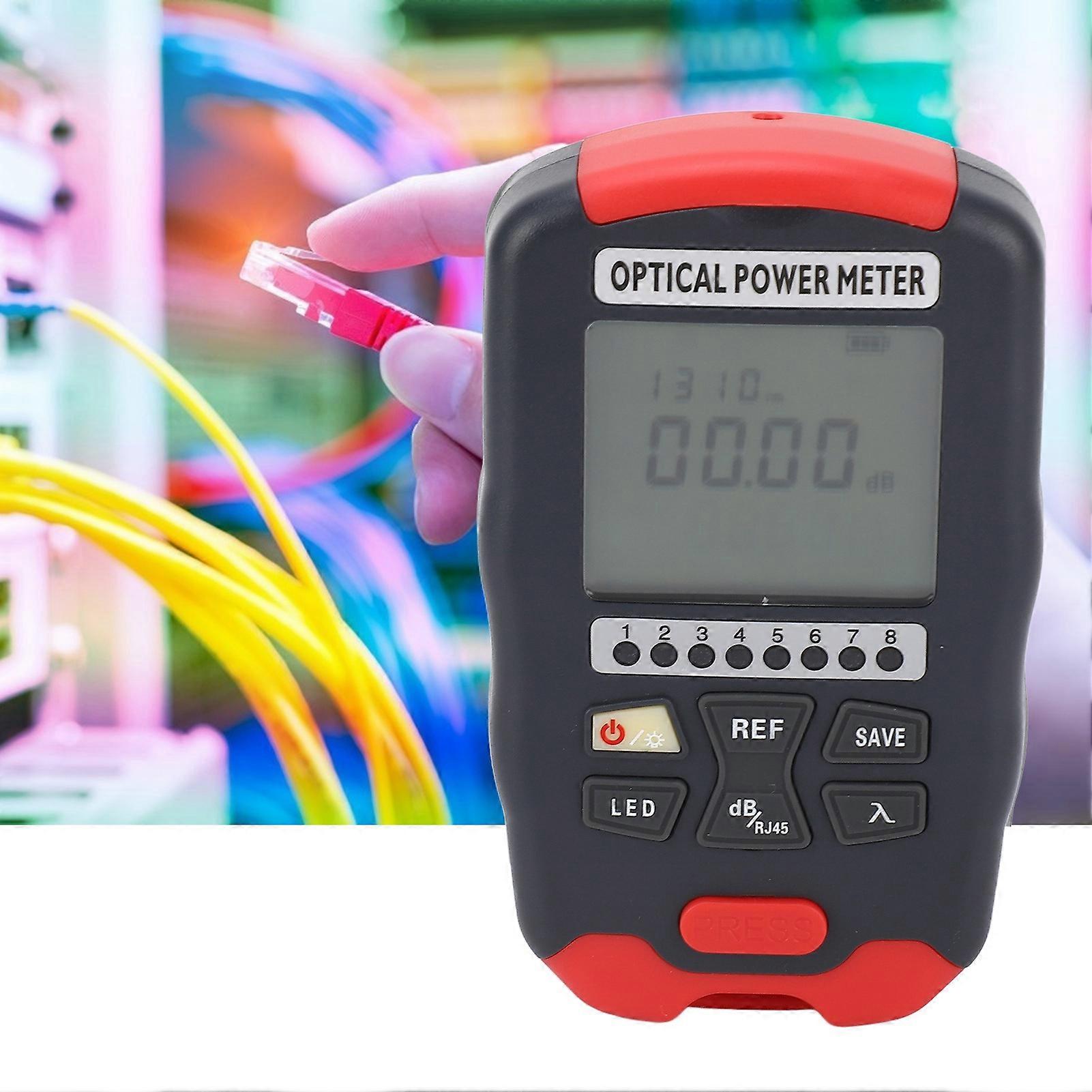 3 in 1 Optical Fiber Power Meter Sensitive Quick Response LED Optical Power Meter RJ45 Tester ‑70 to +10dbm 