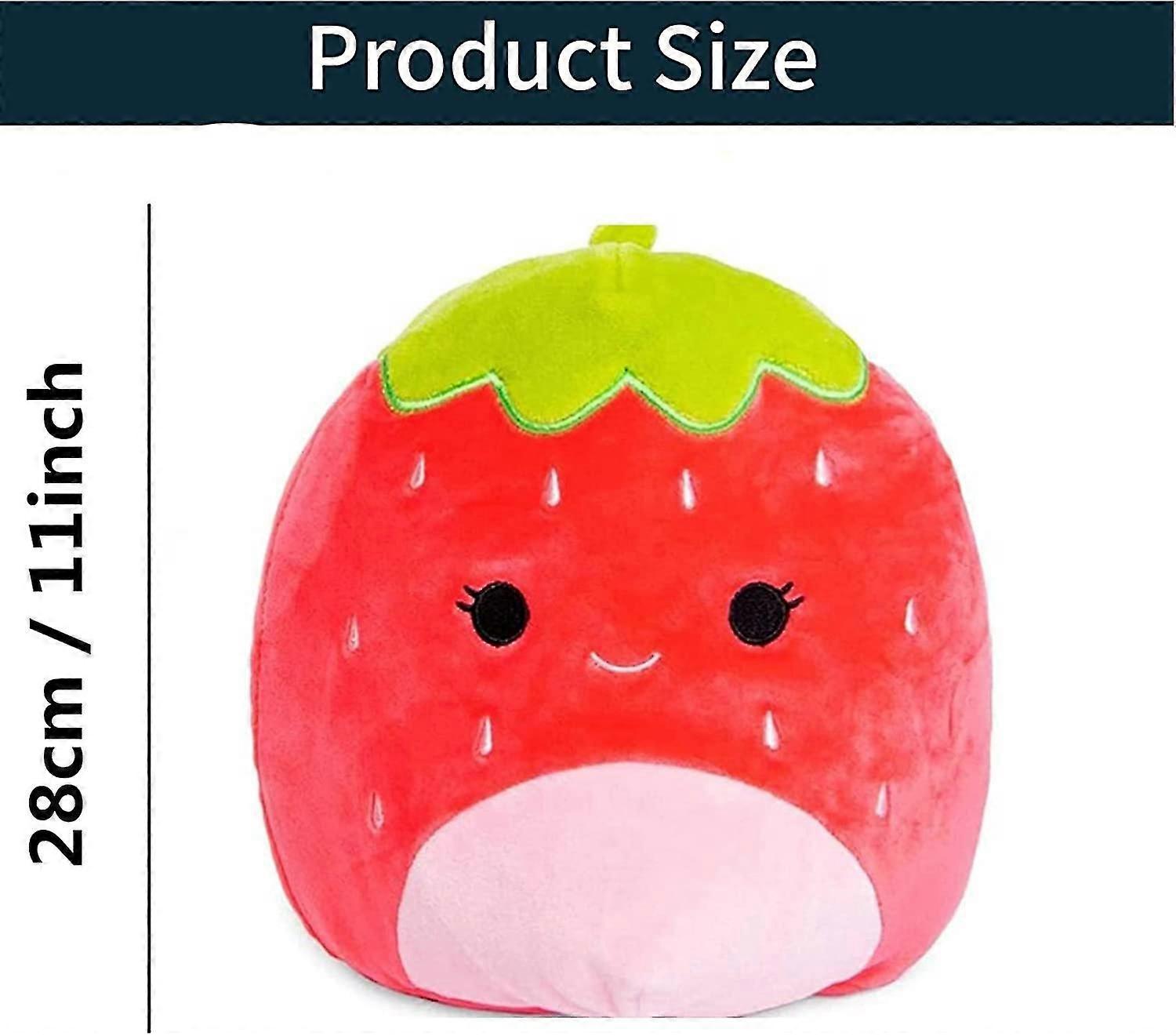 Strawberry Plush Toys 11" Maui The Strawberry - Ultrasoft Stuffed Animal Plush Toy, Soft Plush Doll Hugging Plush Pillow