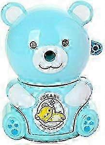 Handheld Safe Pencil Sharpener for Kids, Teachers & Offices: Cute Bear Design Desktop Sharpener with  Seconds Fast Operation in Blue