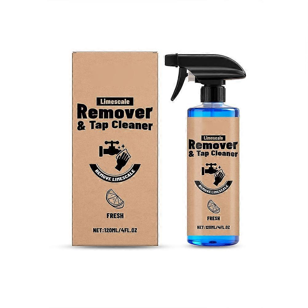 Powerful 120ml Faucet Cleaner Spray Quickly Dissolves Scale and Stains for Stainless Steel and Ceramic Surfaces