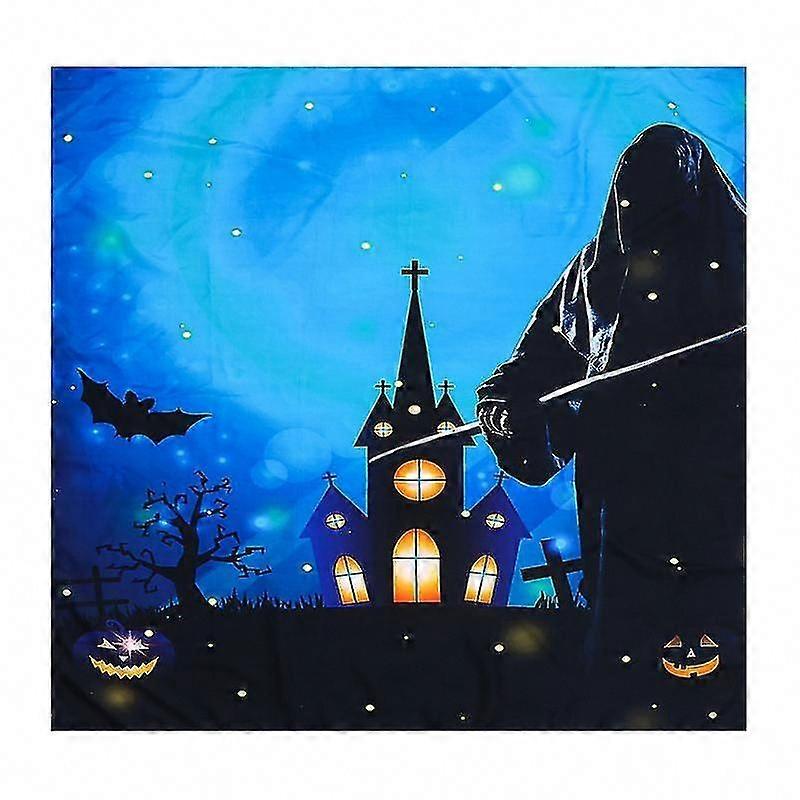 1pc Castle Tablecloth for Halloween Decorations