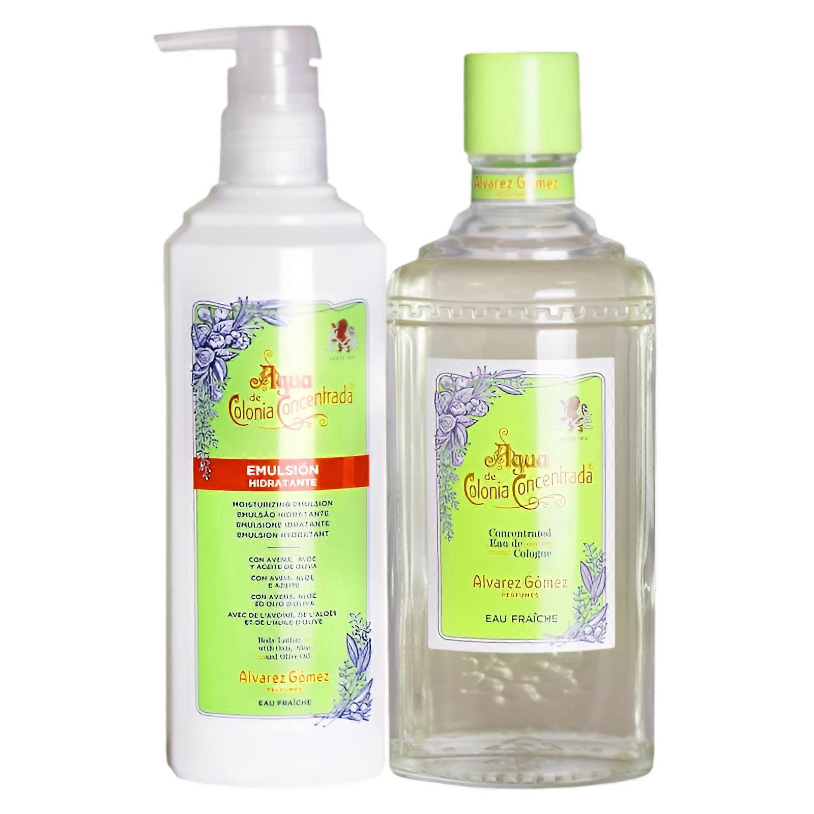 Fresh Cologne Set 300ml and Moisturizing Emulsion 290ml, Green