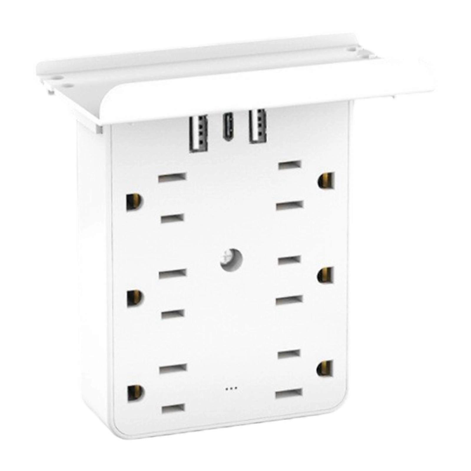 Multi Plug Outlet Multiofunctional Sturdy Wall Extender for Dorm School Home