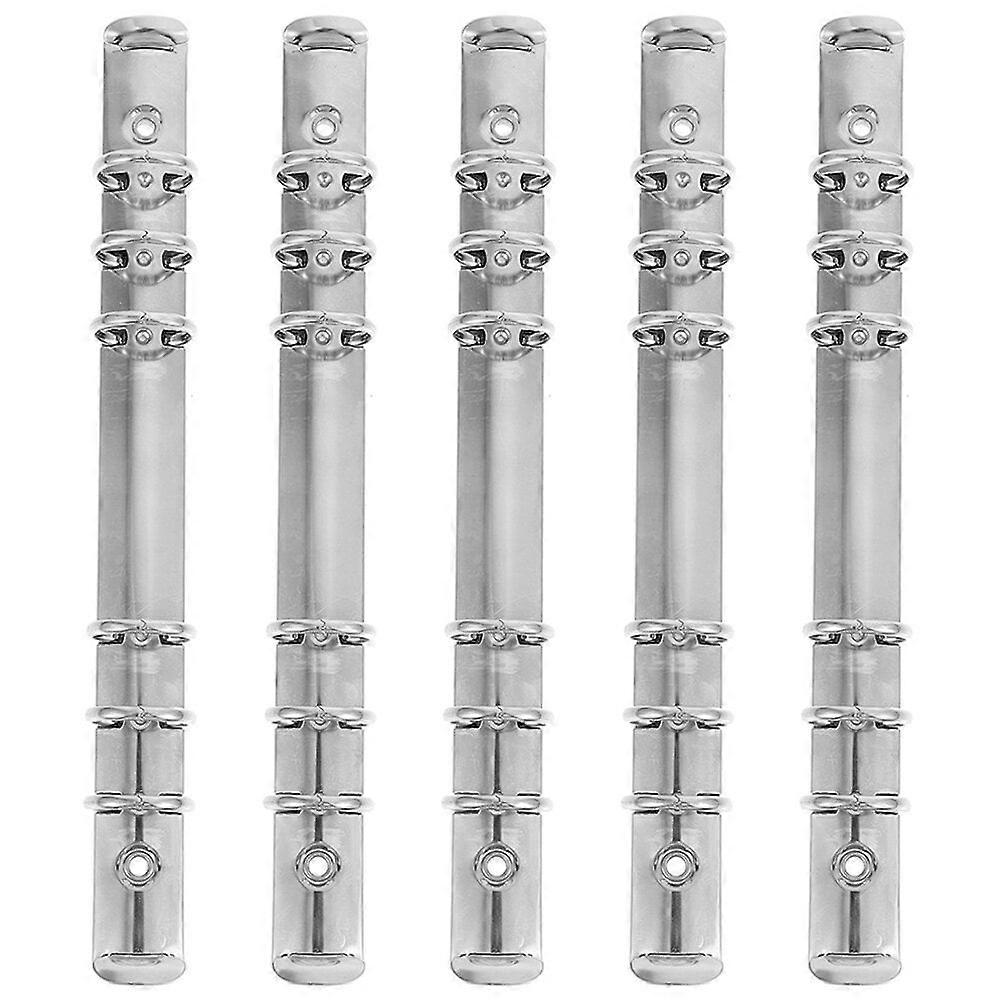 5Pcs Notebook Binding Kit 6-ring Binder Mechanism for Loose Leaf Book DIY Making