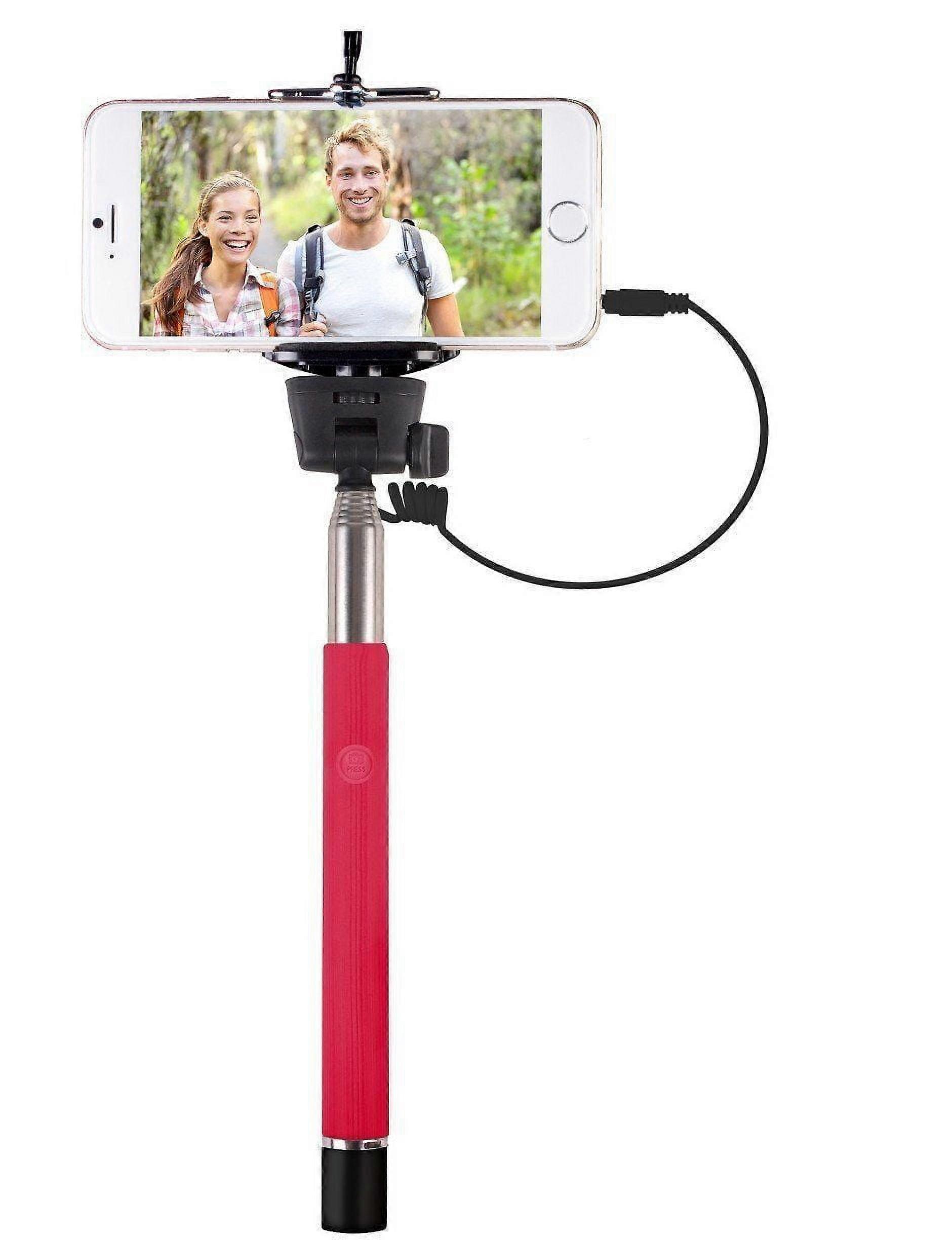 Vivitar Infinite for Android Smartphones Selfie Stick Built-In Shutter Release - Galaxy Alpha - Red