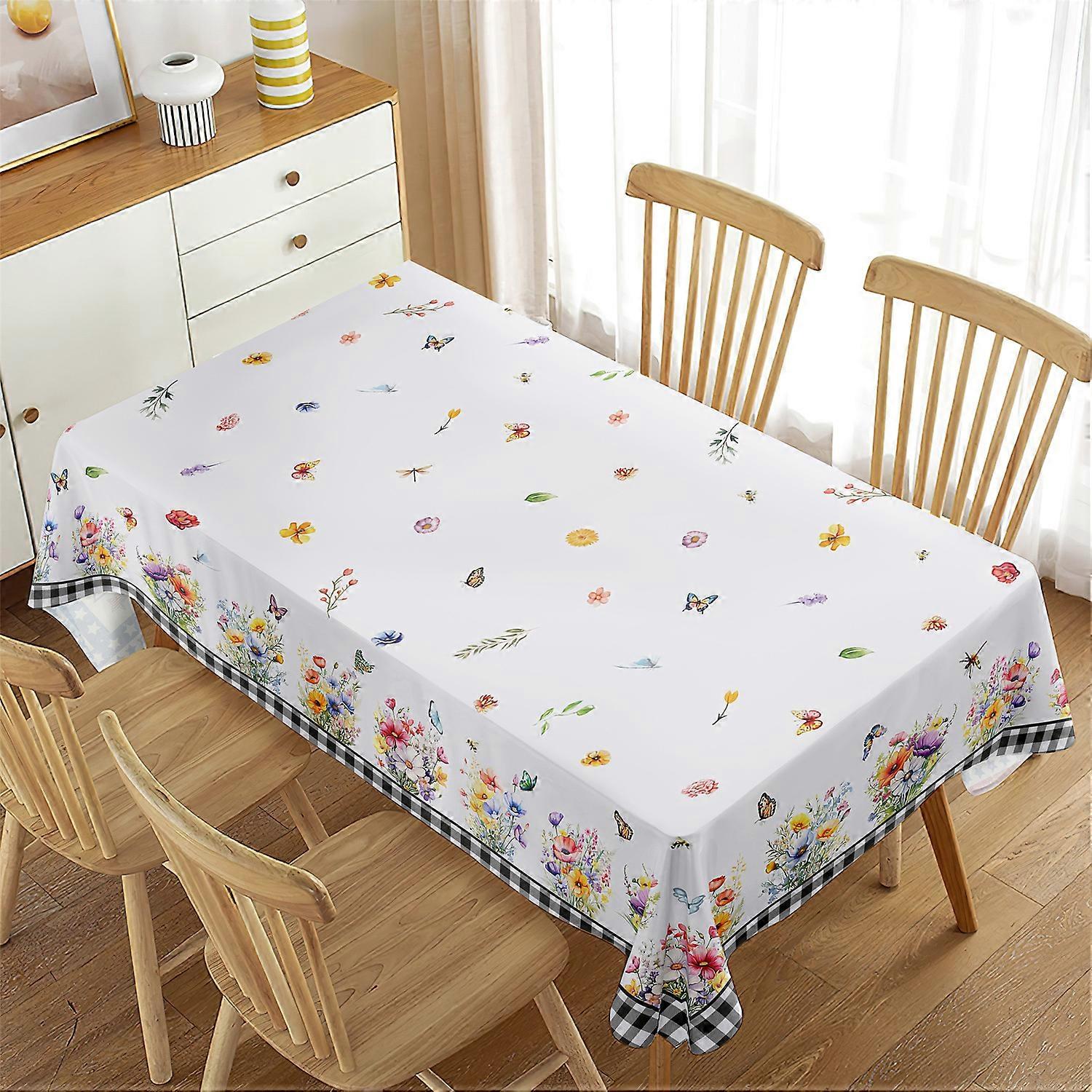 Table cloth table cloth waterproof small fresh flower rectangular high-end decorative table cloth