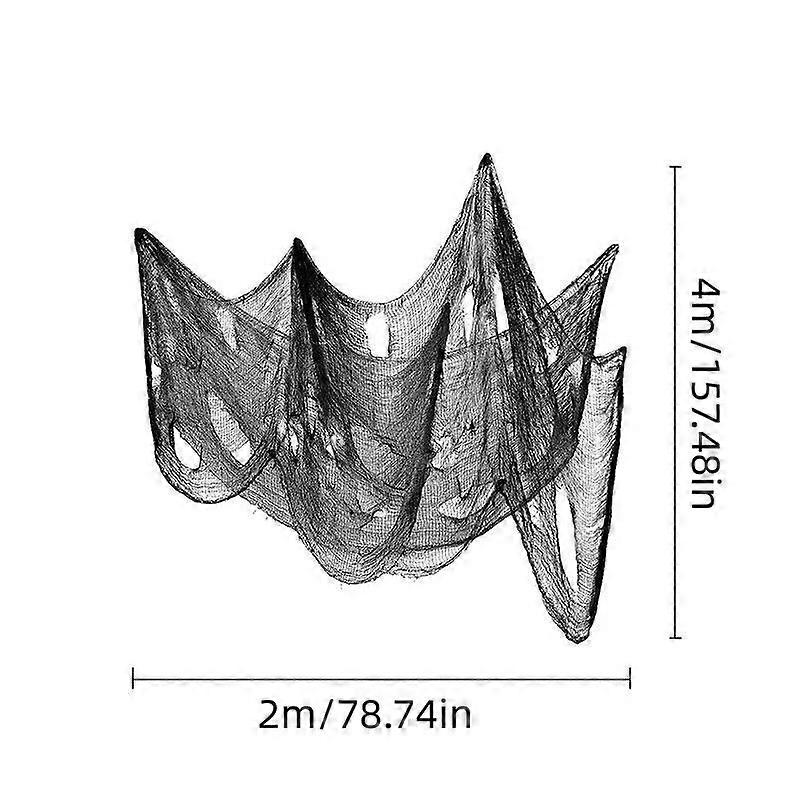 Halloween Mesh Fabric Party Background Decoration, Halloween Party Atmosphere Decorations, Mesh Netting for Parties