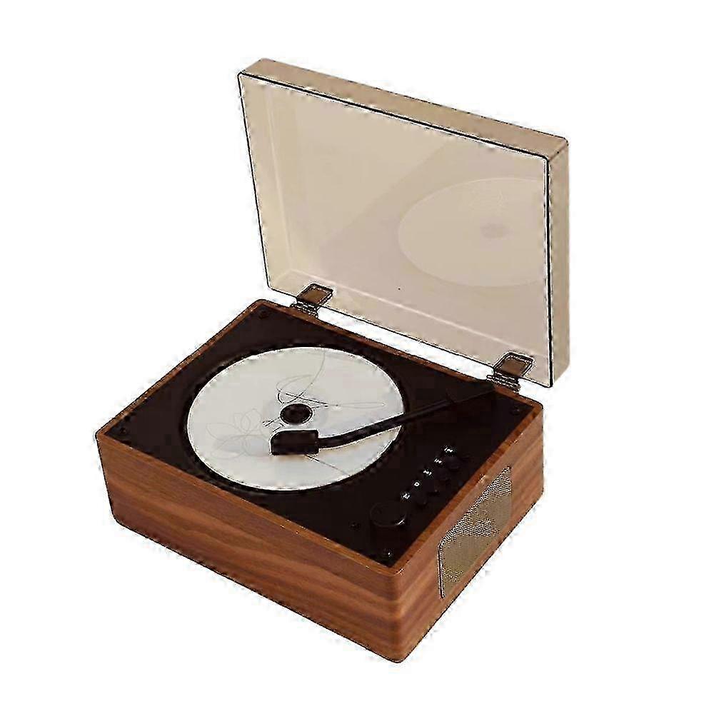 Retro CD Player Rechargeable Support CD BT USB 3.5mm AUX Portable CD Player Bluetooth 5.3