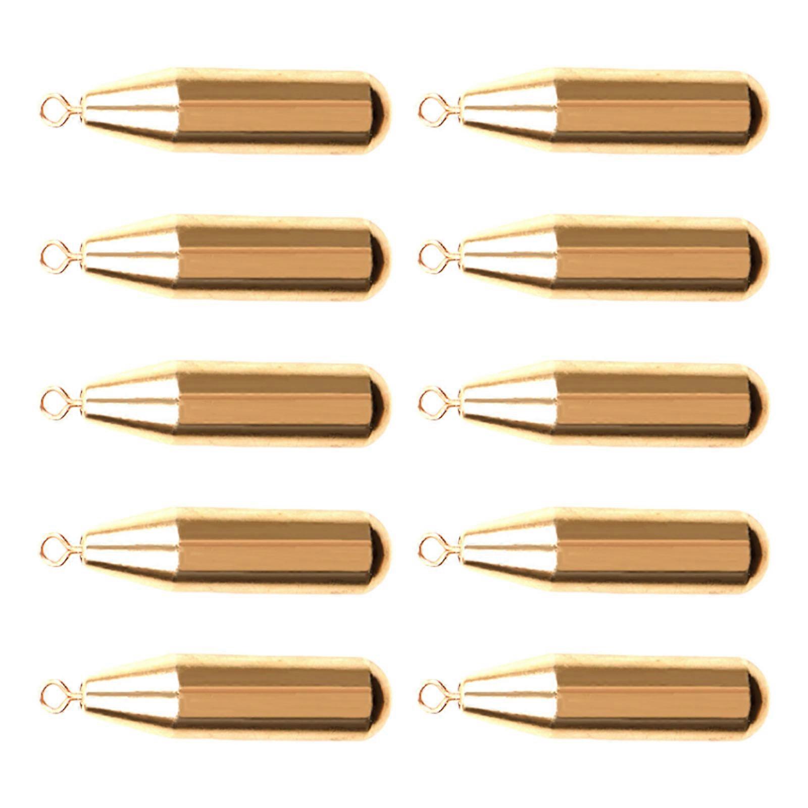 1.8/3.5/5/7/10/12g Electropolished Copper Fishing Weight With Round Edges Multiple Scenario Baits Casting Tool 10pcs Multicolor