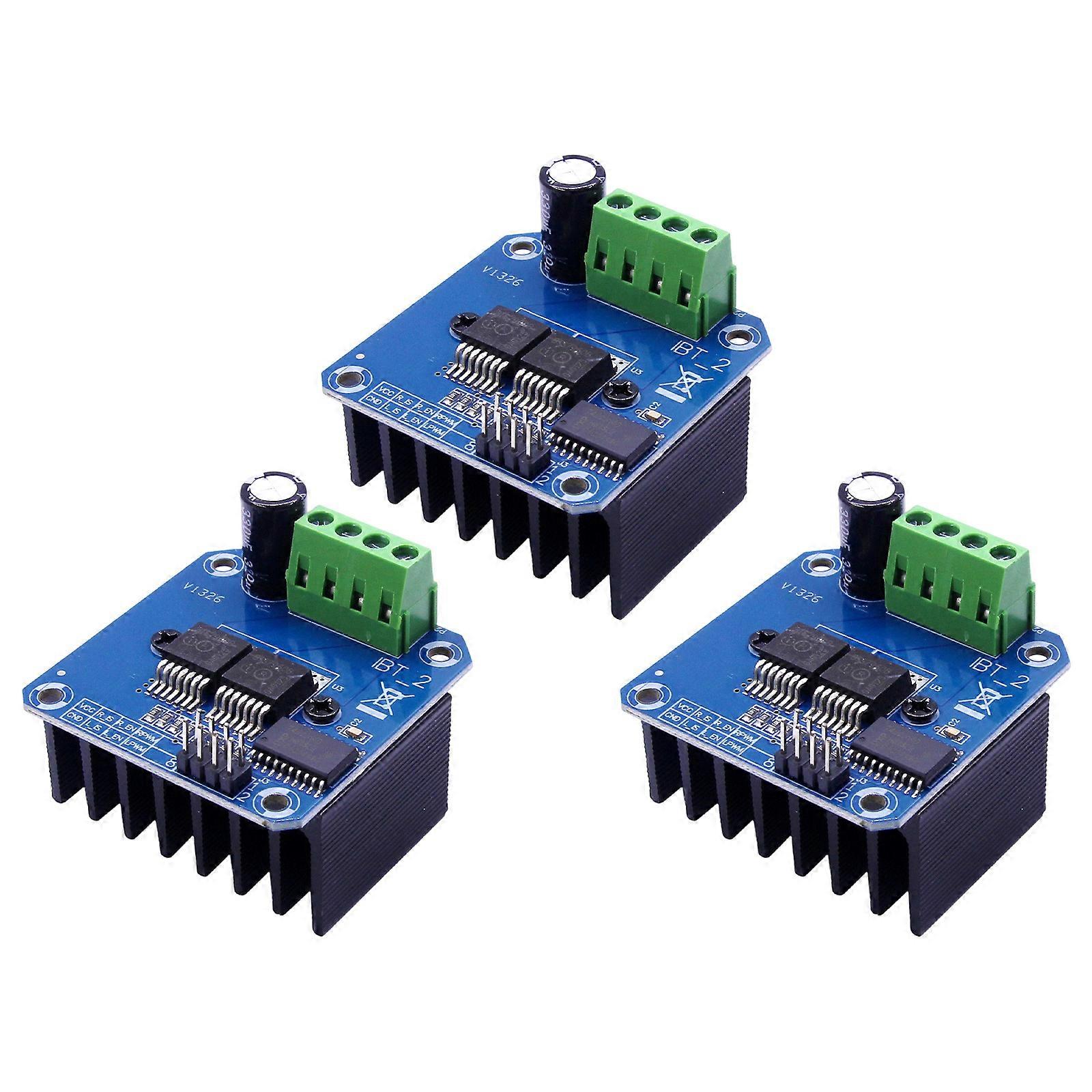 BTS7960 High Power Motor Control Module with 43A Capacity and Efficient Heat Dissipation Design Multicolor