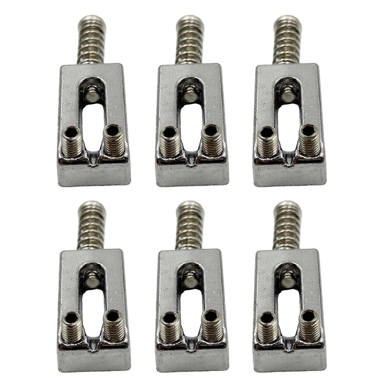 Accuracy Engineered Electric Guitar Tailpiece Bridge Pad for Consistent Adjusting Stability Oxidation Resistant Metal Mixture  Silver