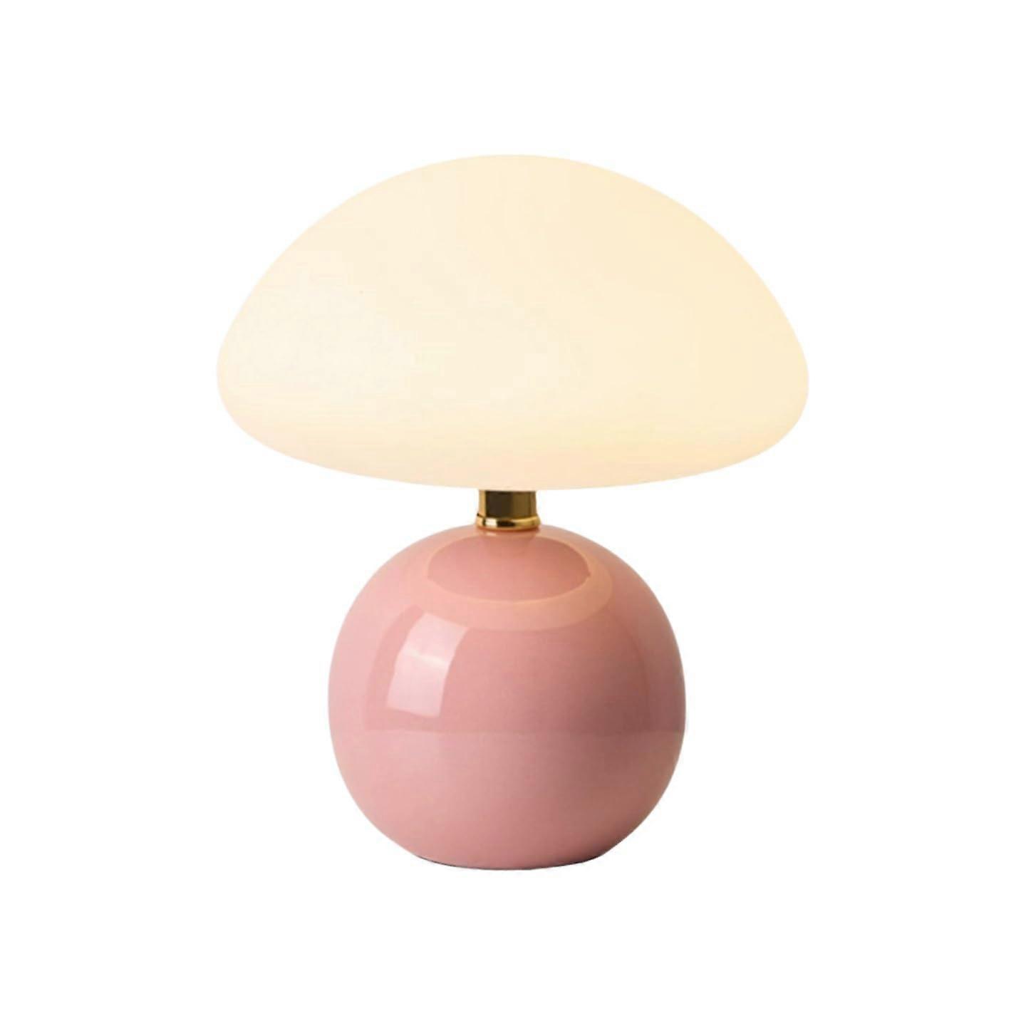 Mushroom Desk Lamp USB Plug with 3Color Temperature Adjustable for Bedroom and Living Room (Style 2)