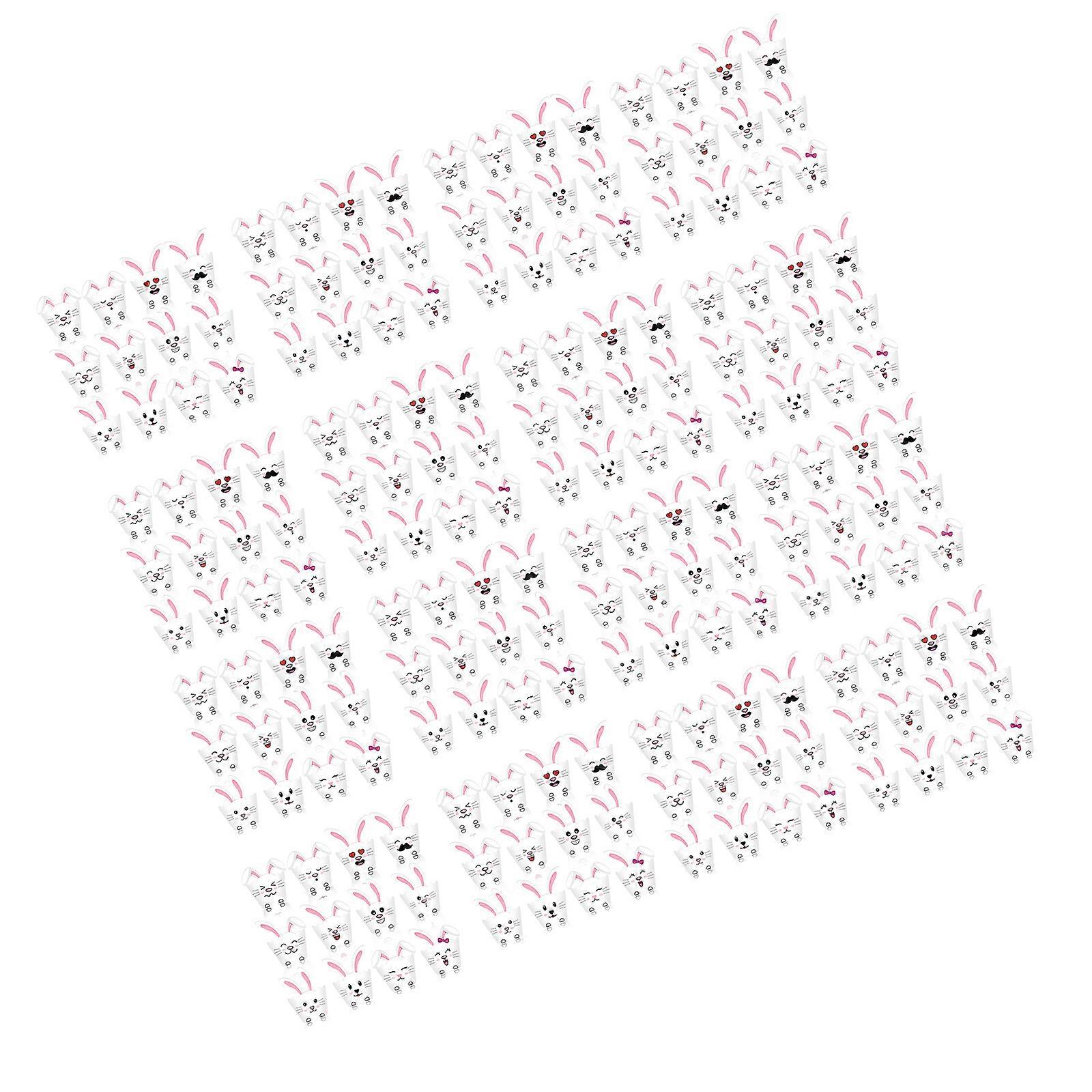 120Pcs Easters Rabbit Cupcake Decorations Elegant Rabbit Cupcake Wrapper Accessory for Kids Birthday and Easters Party Multicolor