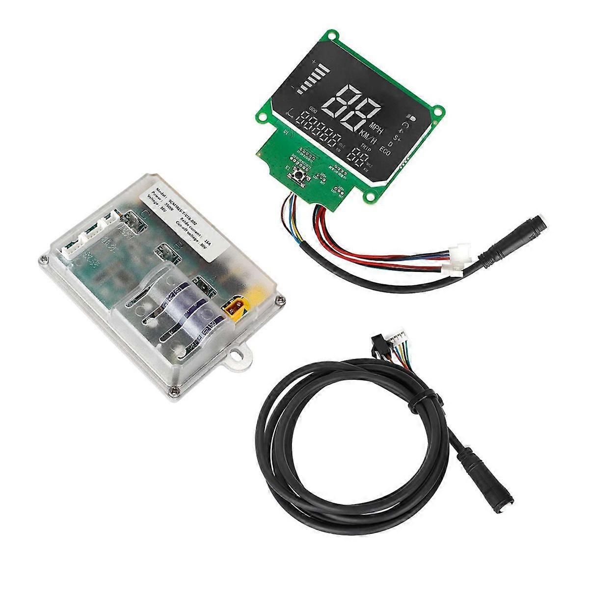 MW95 Controller Set for Electric Scooters 36V 550W Single Brake Instrument Cluster 7-Pin Communicati