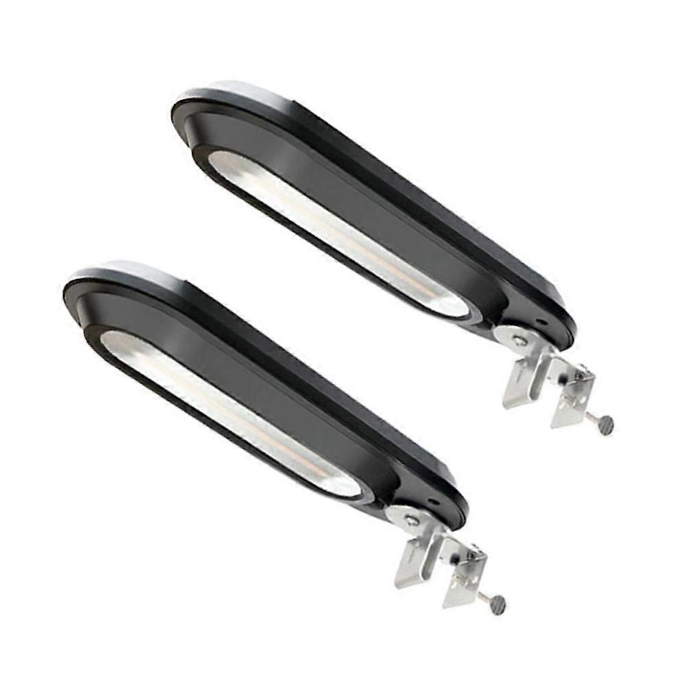 Automatic Sensor Light for Outdoor Lighting Use 2Pcs Solar Powered Wall Light Black