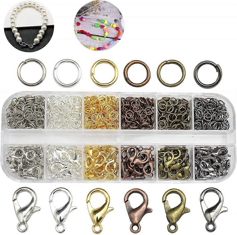 6 Colors Chain Clasp, Clasps for Chains with Open Jump Ring