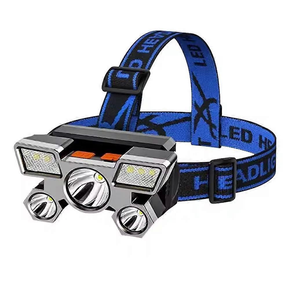 Led Headlamp Usb Rechargeable Work Head Light Flashlight Torch Lamp 1Pcs