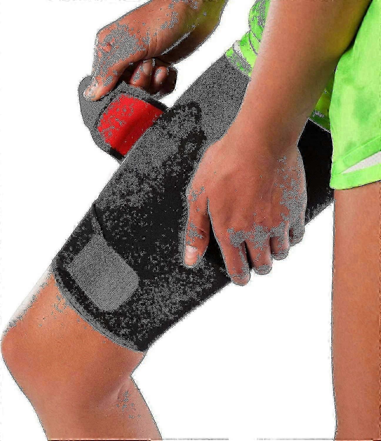 Adjustable Thigh Brace Support,unisex Breathable Neoprene Non-slip Hamstring Compression Sleeve Ltv Tw_m24