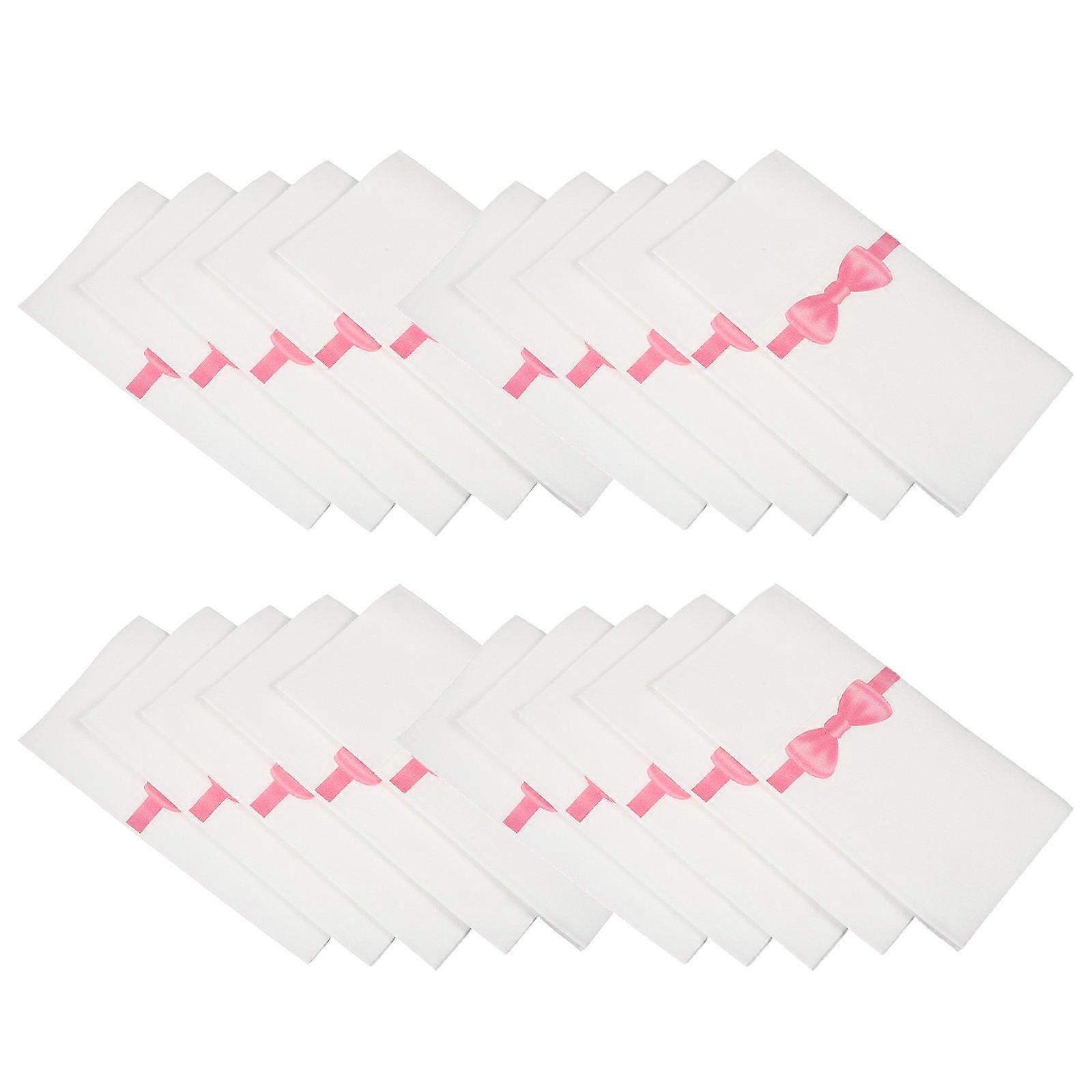 Fickservetter för hotellbruk, 50 st, rosa papper