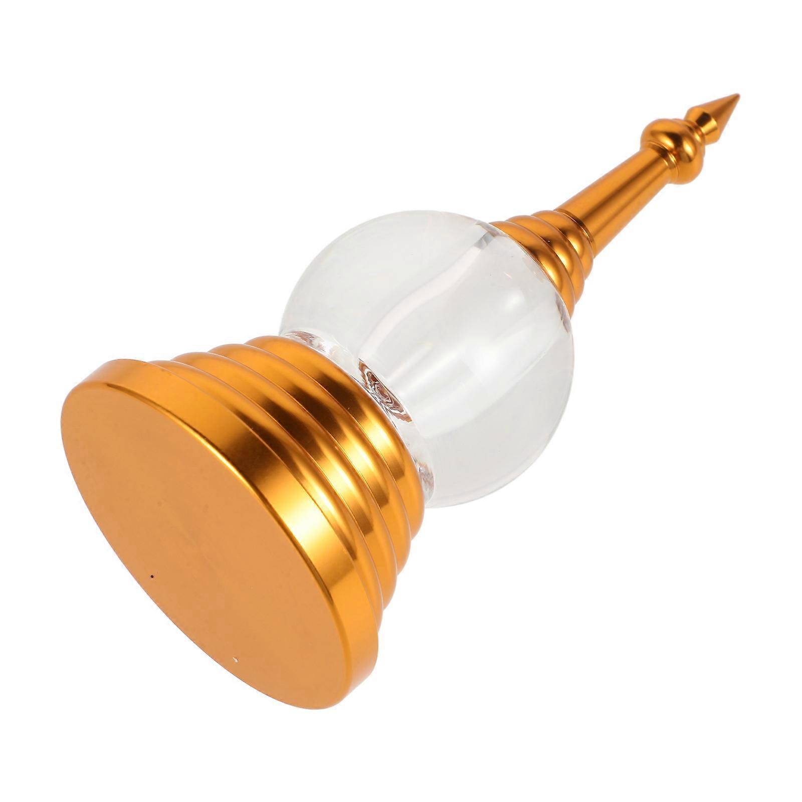 Golden Acrylic Buddhist Offering Tower Statue for Decor