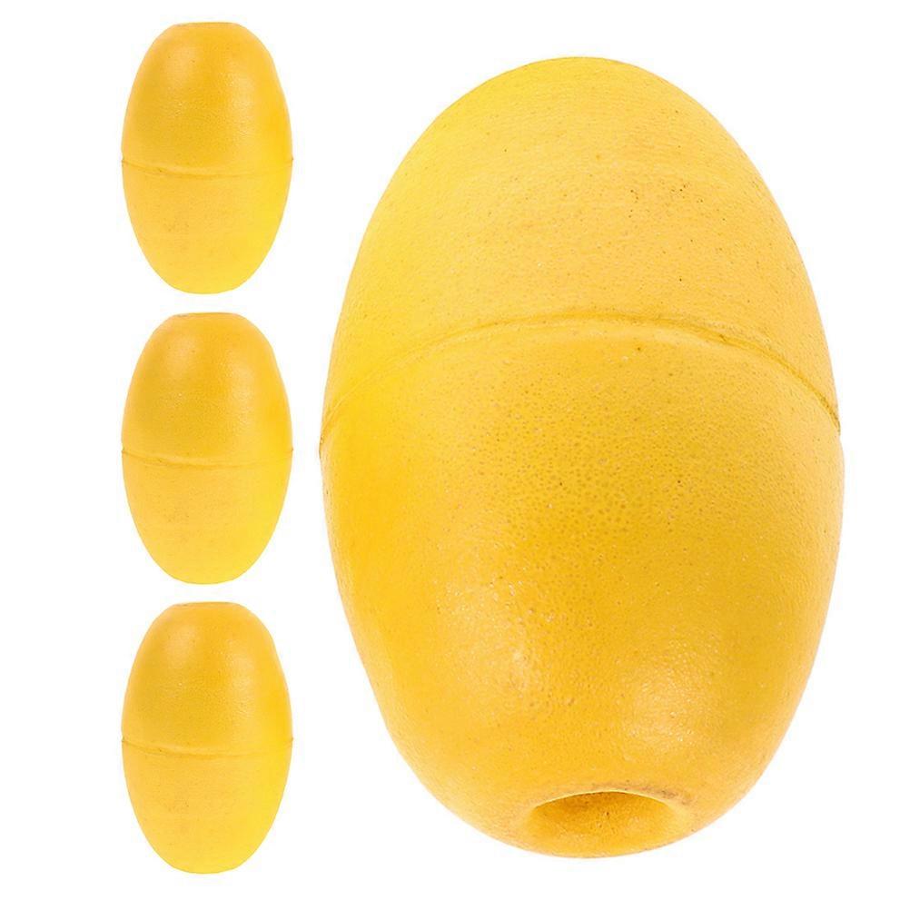 Yellow Marine Buoy Float Rope Float for Boat 4Pcs PVC Anchor Set