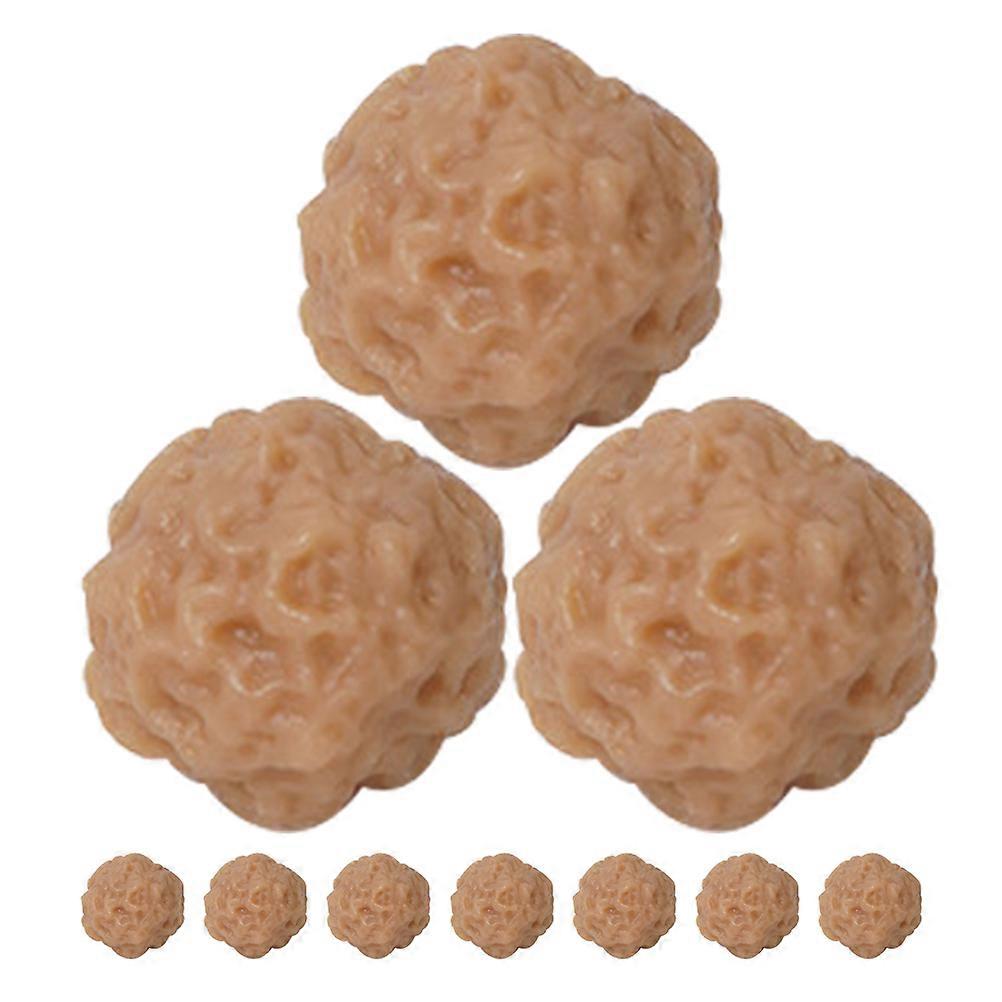 Artificial Beef Meatball Prop PVC Display for Photography 10Pcs Set